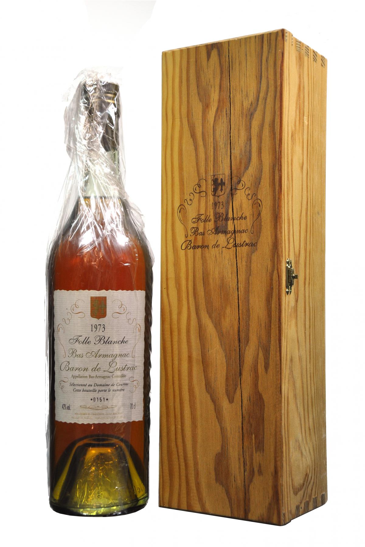 Baron de Lustrac 1973 Folle Blanche Bas Armagnac - Whisky Online