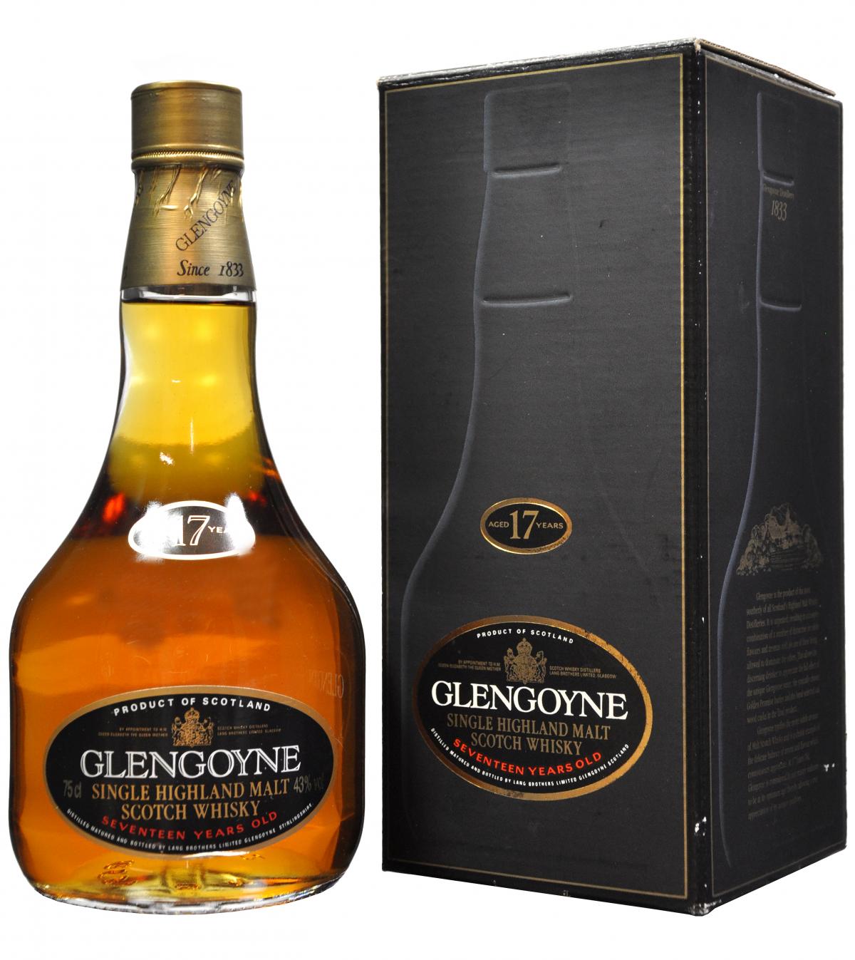 glengoyne 17 year old 1990s, single malt scotch whisky