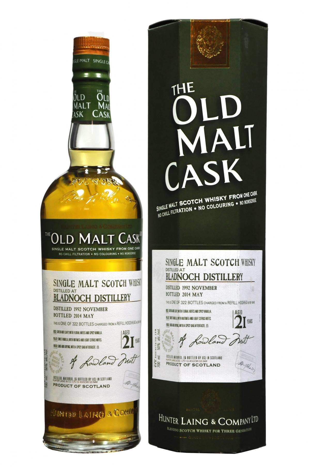 Bladnoch 1992-2014 | 21 Year Old | Old Malt Cask 10418