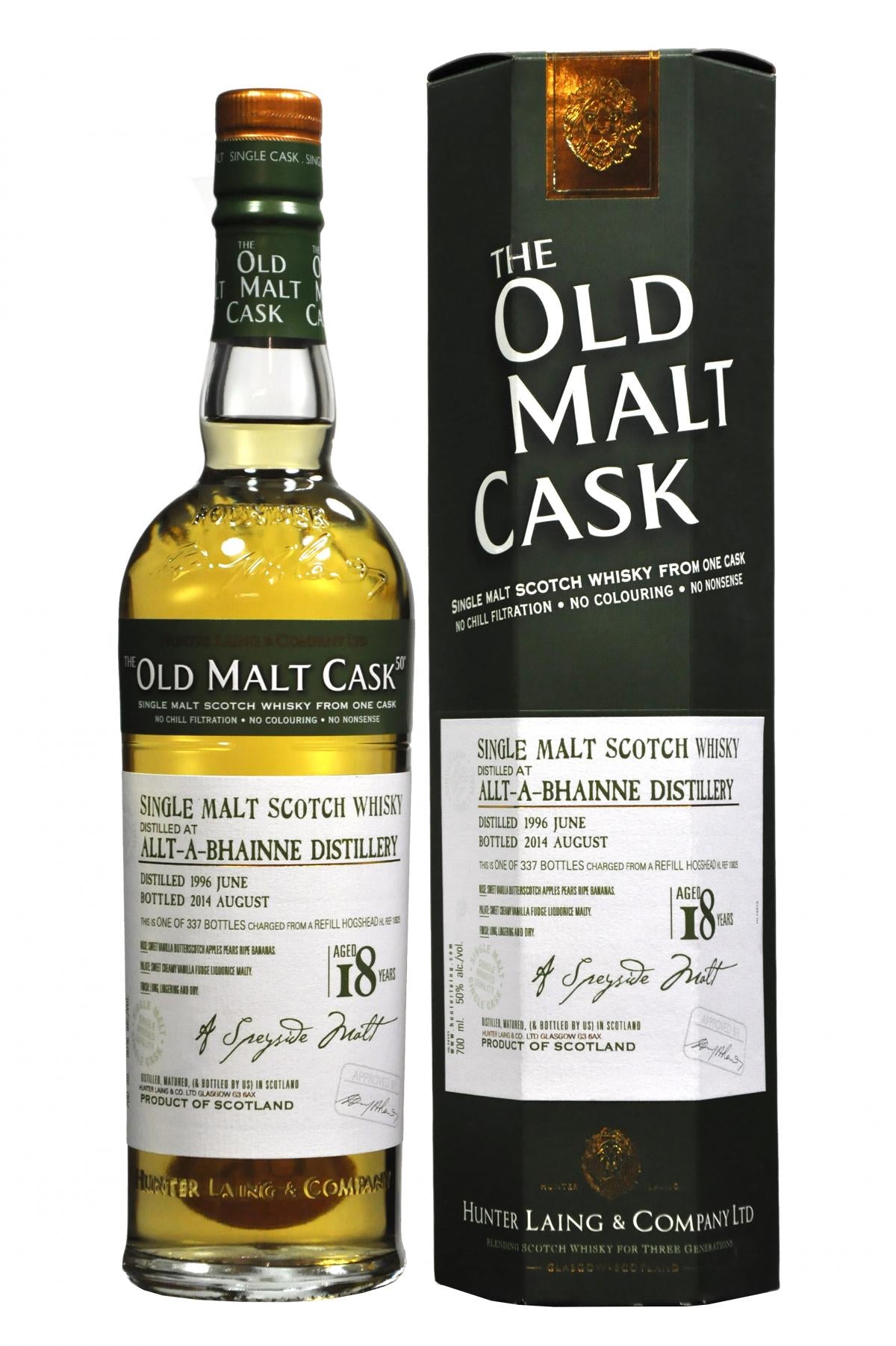 Allt-A-Bhainne 1996-2014 | 18 Year Old | Old Malt Cask 10825