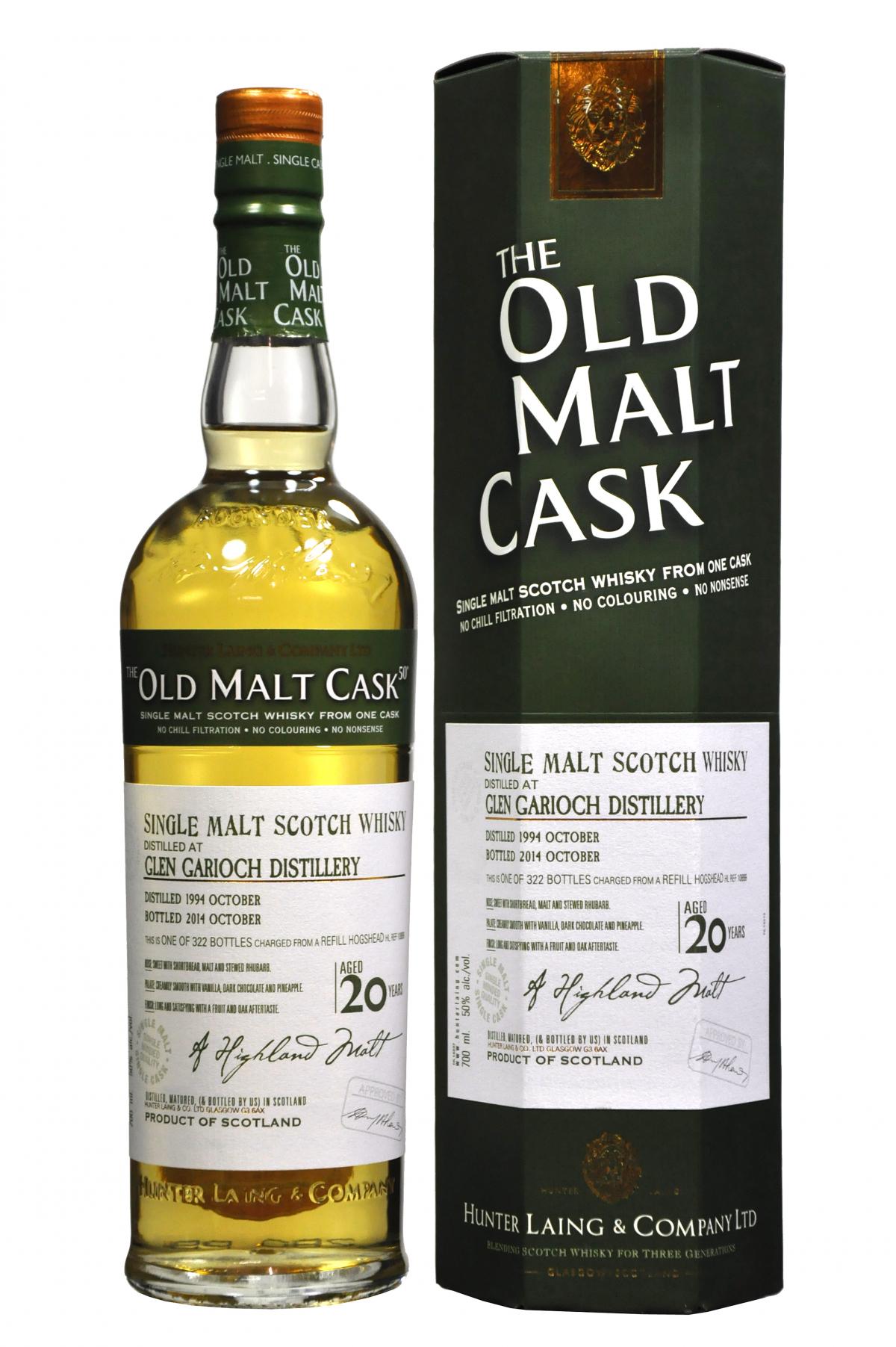 Glen Garioch 1994-2014 20 year old malt cask by hunter laing