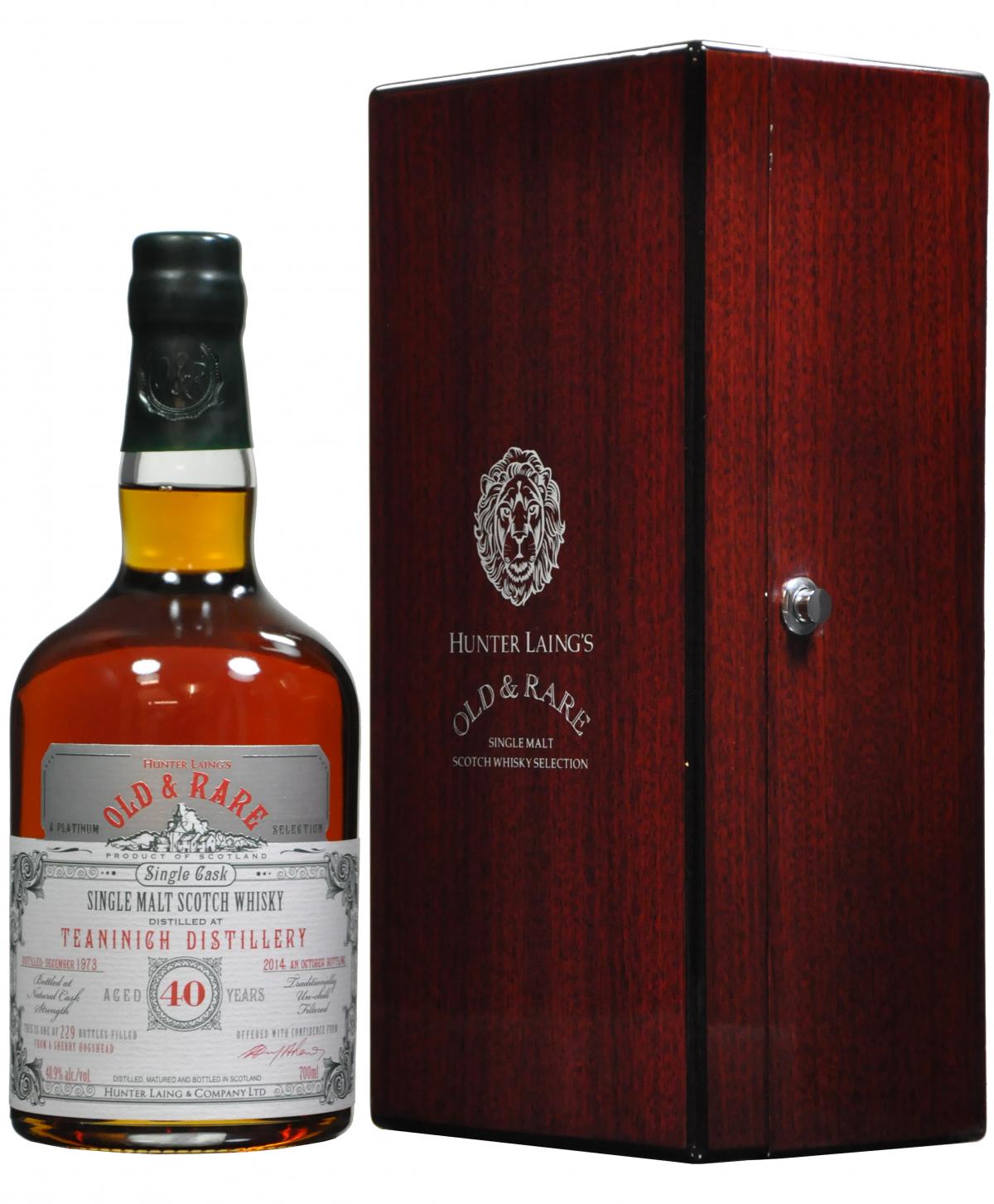Teaninich 1973 40 Year Old Old & Rare Whisky Online Shop Whisky