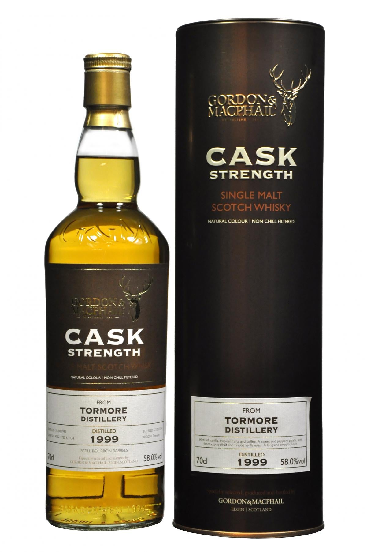 Tormore 1999 bottled 2014 cask strength gordon and macphail