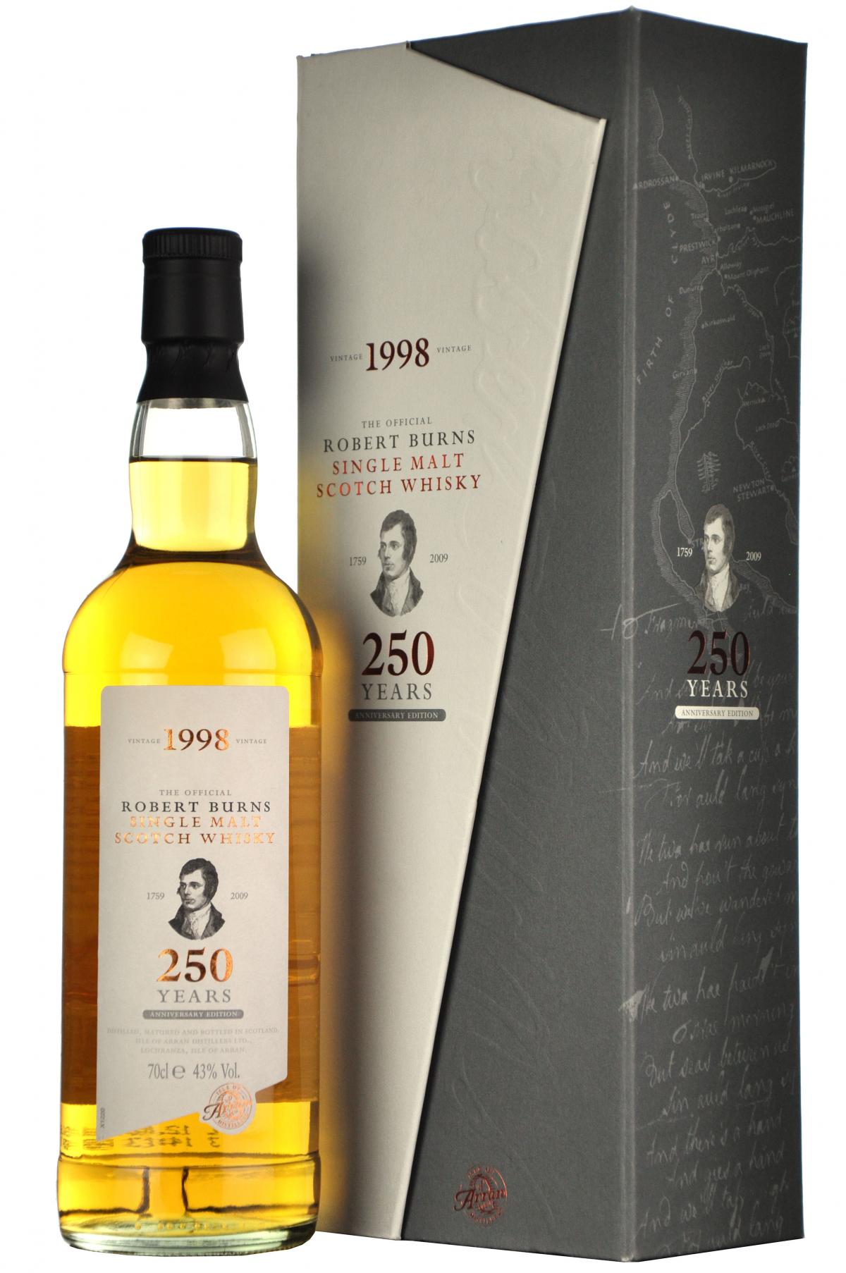 Arran Robert Burns 250 Years Anniversary Edition - Whisky Online