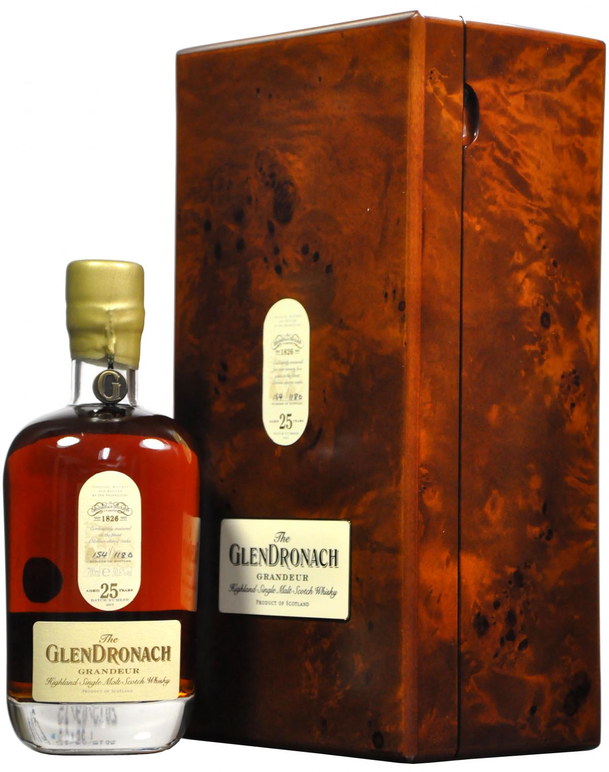 glendronach 25 year old, grandeur batch 007,