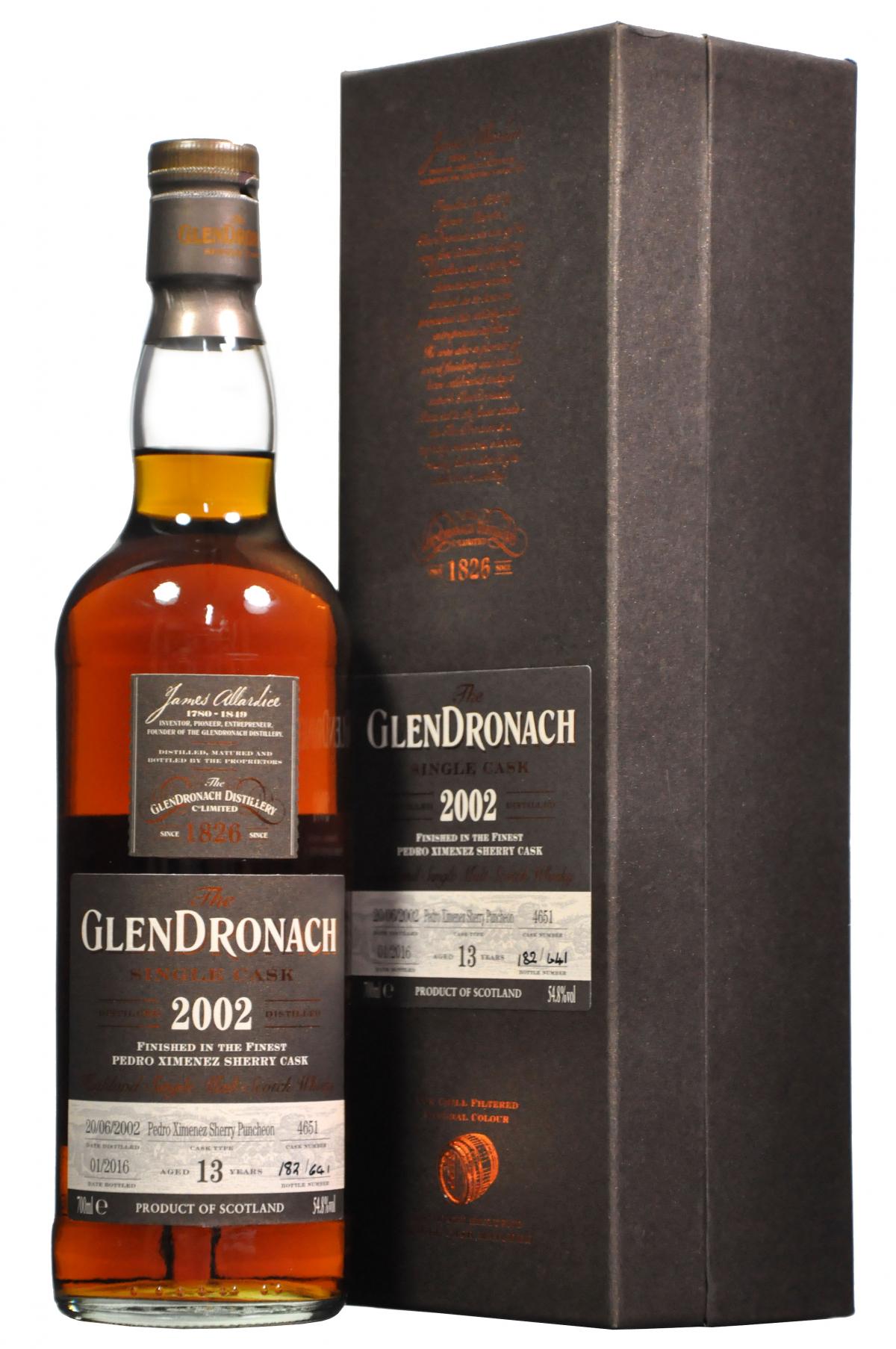 Glendronach 2002-2016 | 13 Year Old | Single Cask 4651 | Batch 13