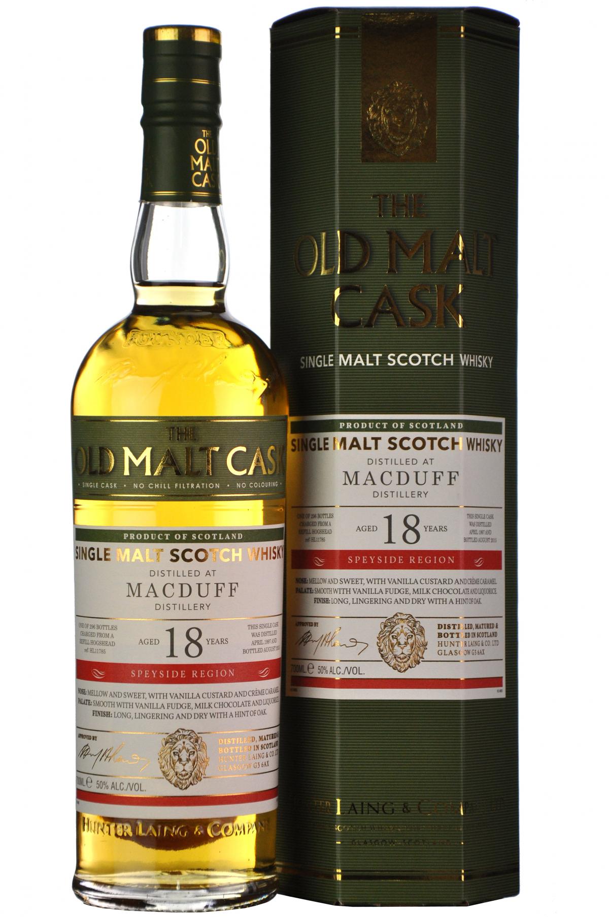 macduff 1997 2015 18 year old malt cask by hunter laing