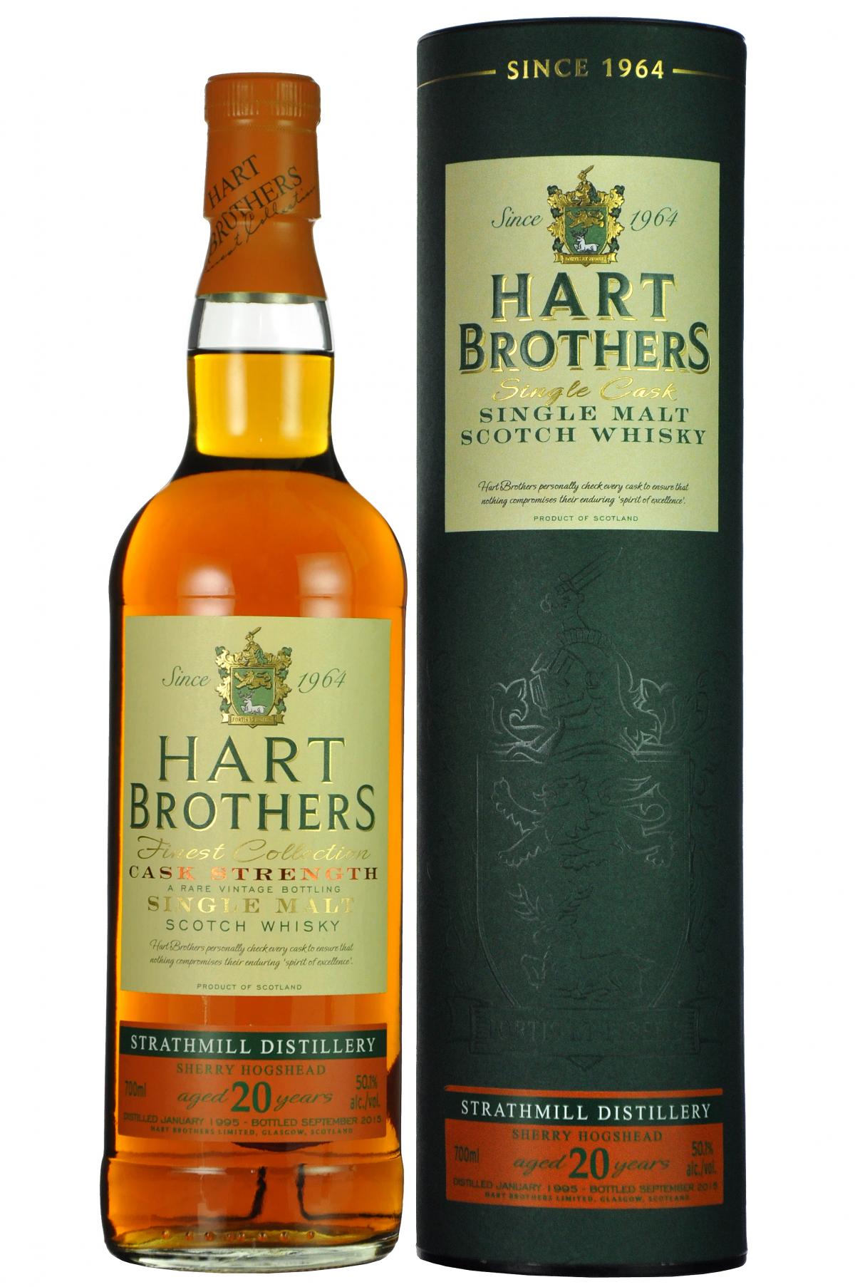 strathmill 1995, 20 year old, hart brothers, cask strength,