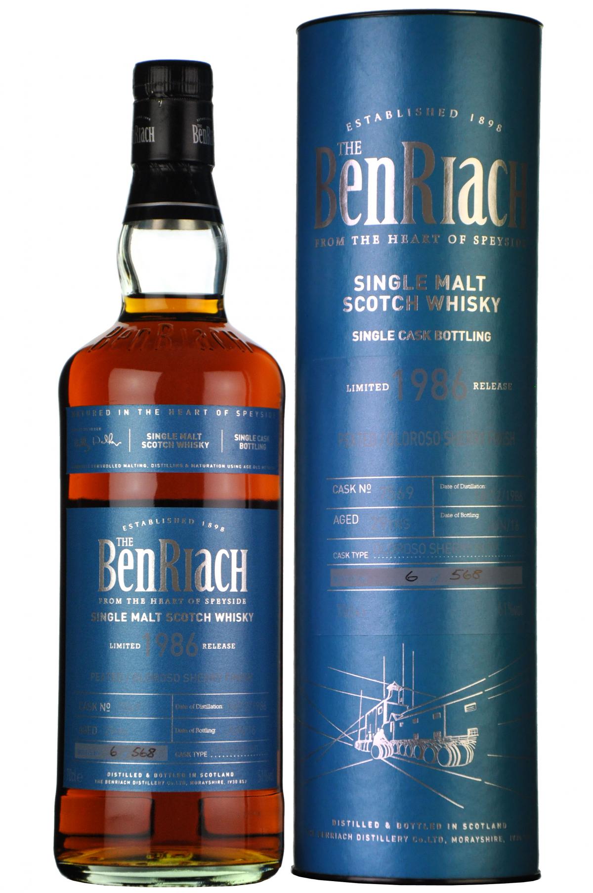 Benriach 1986-2016 | 29 Year Old Single Cask 7569 Batch 13