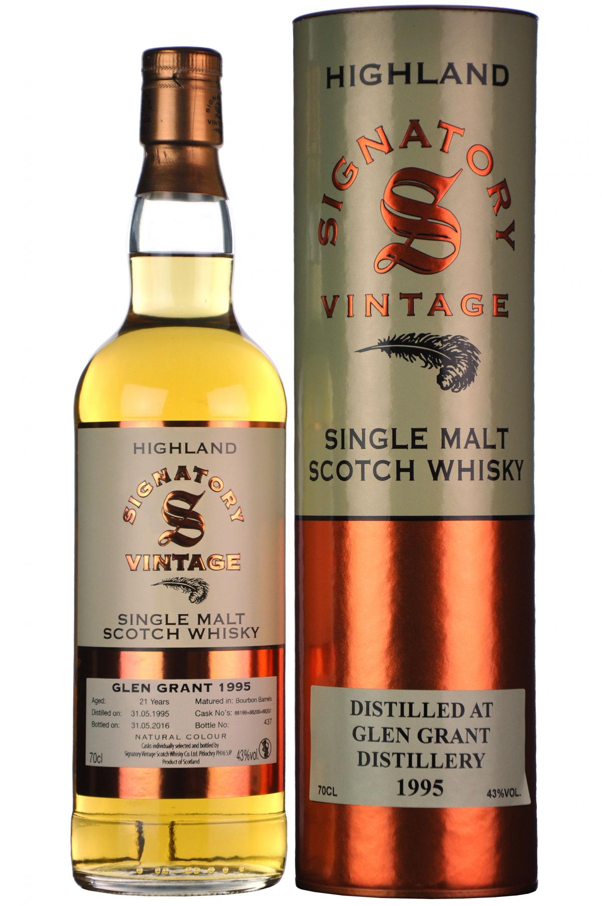 Glen Grant 1995-2016 | 21 Year Old | Signatory Vintage