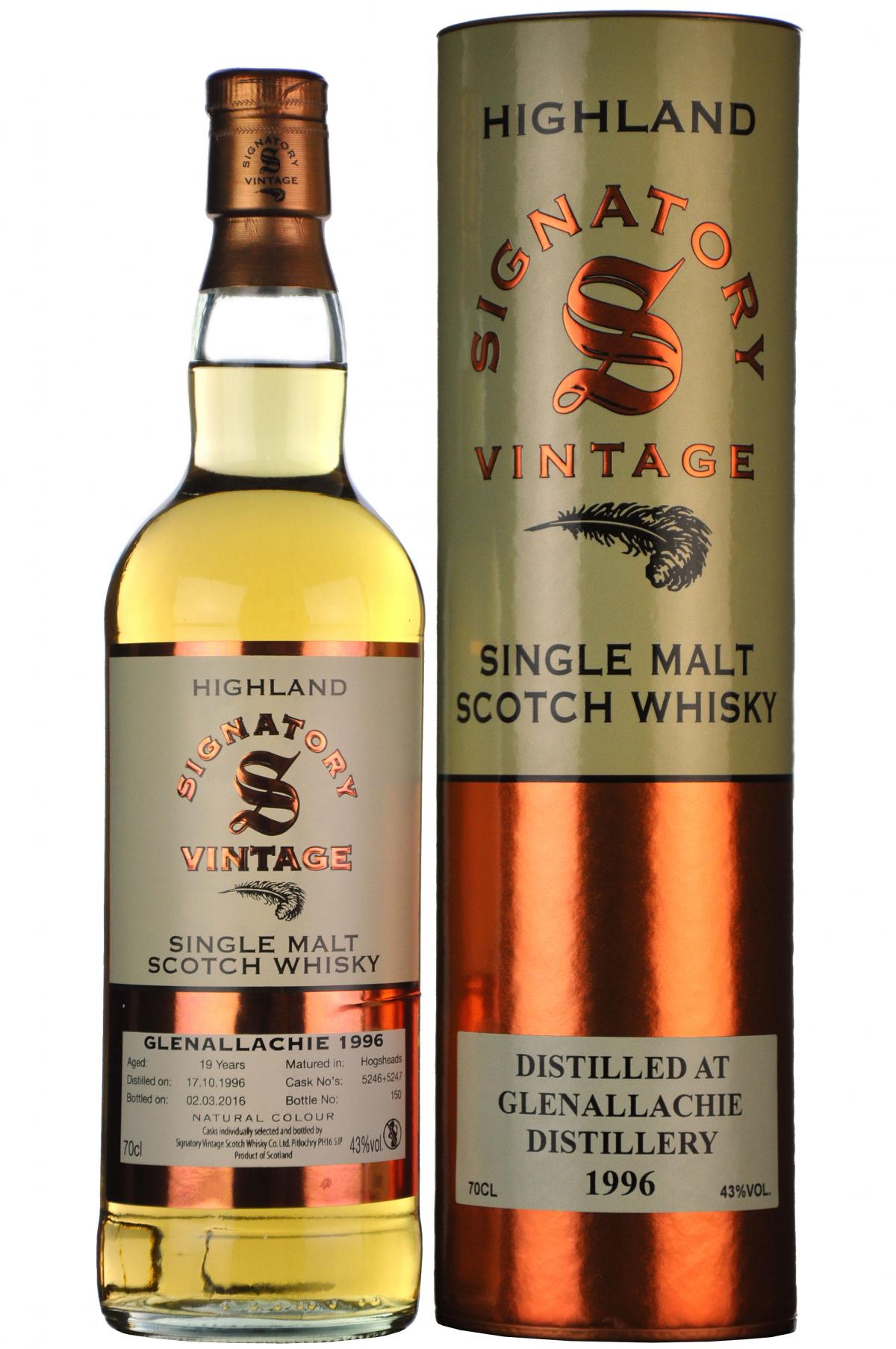 Glenallachie 1996-2016 | 19 Year Old | Signatory Vintage