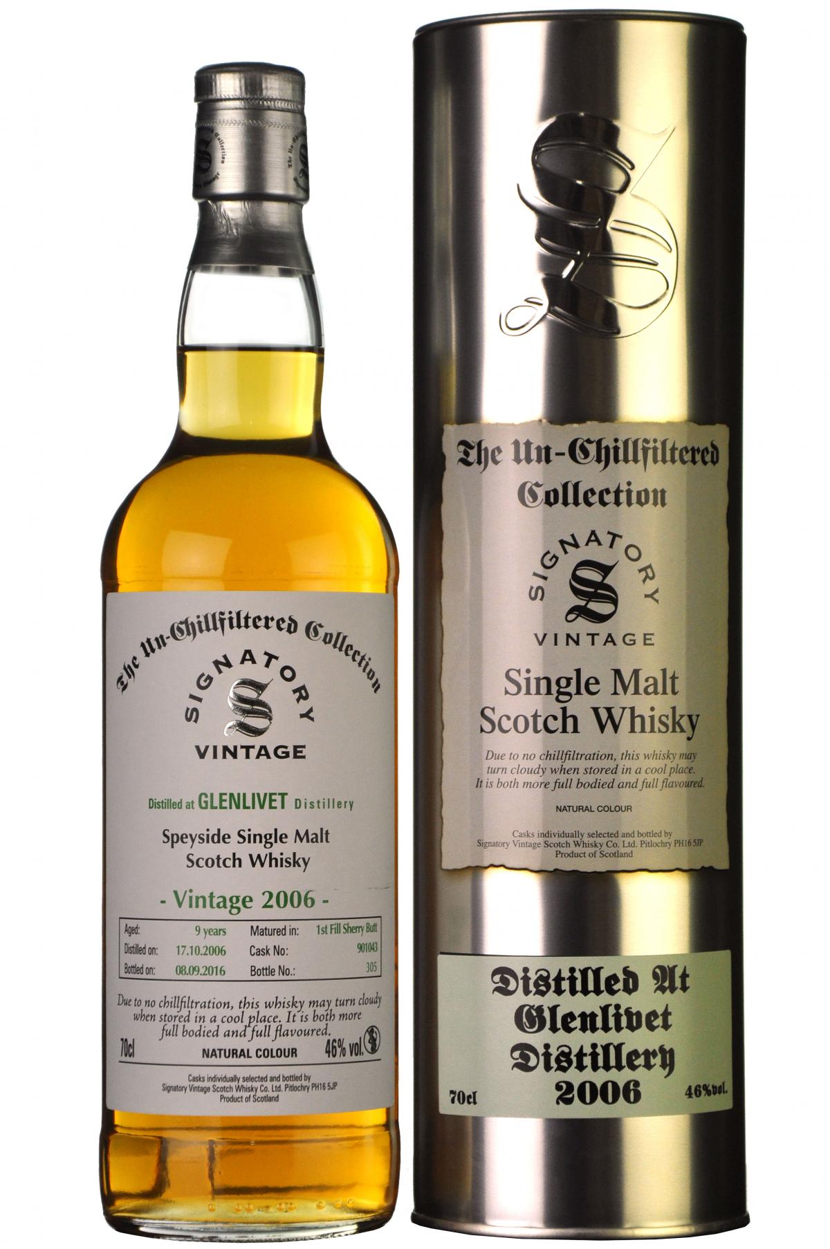Glenlivet 2006-2016 | 9 Year Old | Signatory Vintage