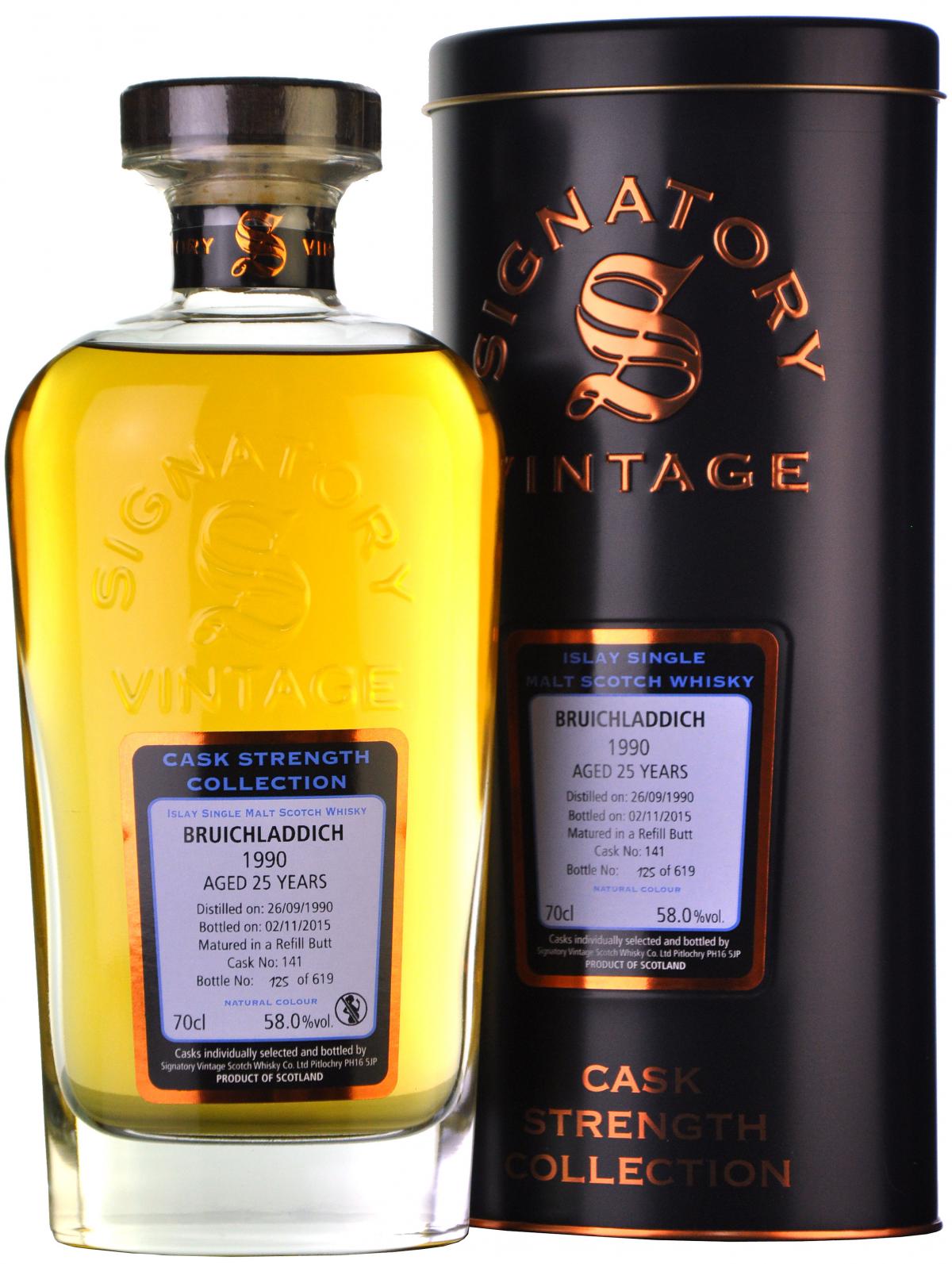 Bruichladdich 1990-2015 | 25 Year Old | Signatory Vintage