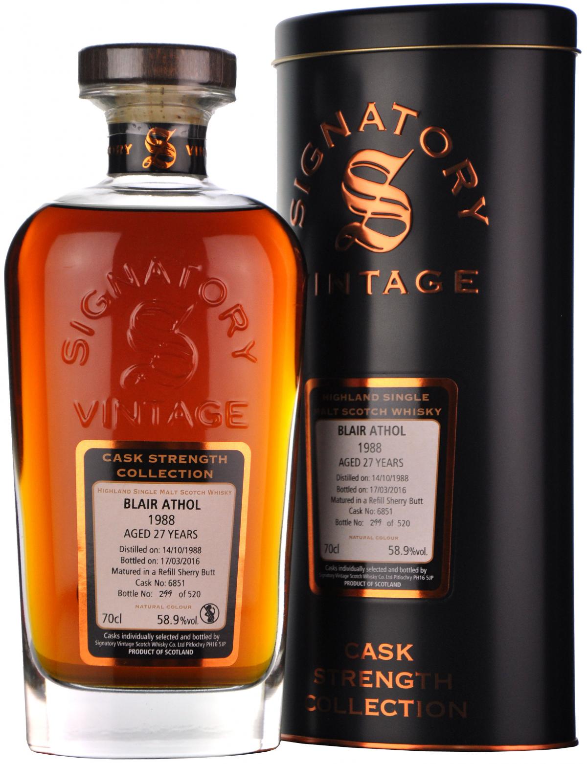 Blair Athol 1988-2016 | 27 Year Old | Signatory Vintage