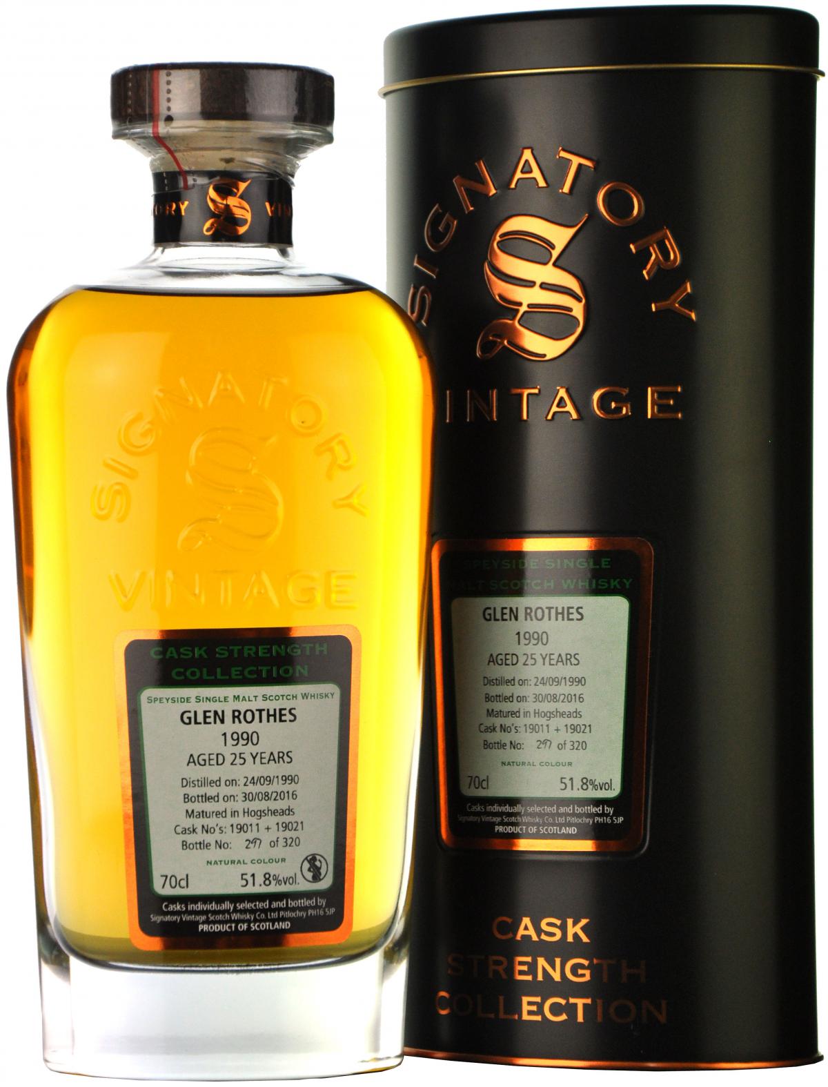 Glenrothes 1990-2016 | 25 Year Old | Signatory Vintage