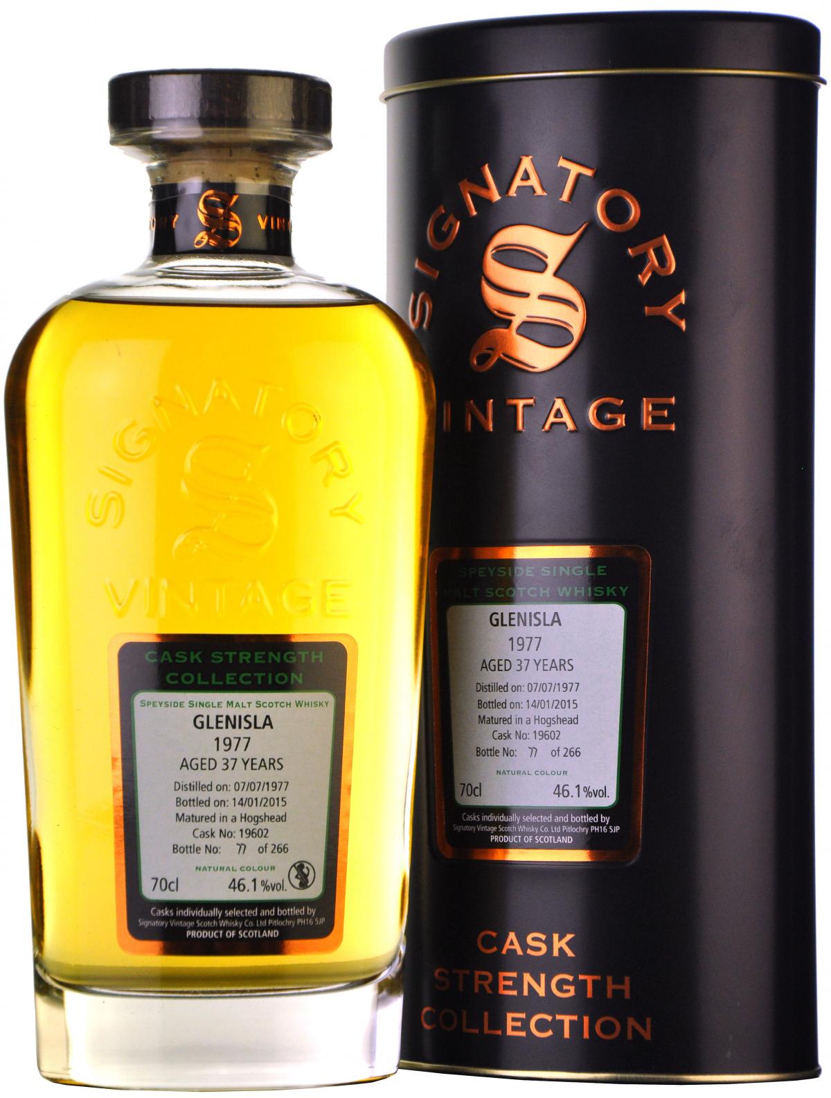 Glenisla 1977-2015 | 37 Year Old | Signatory Vintage