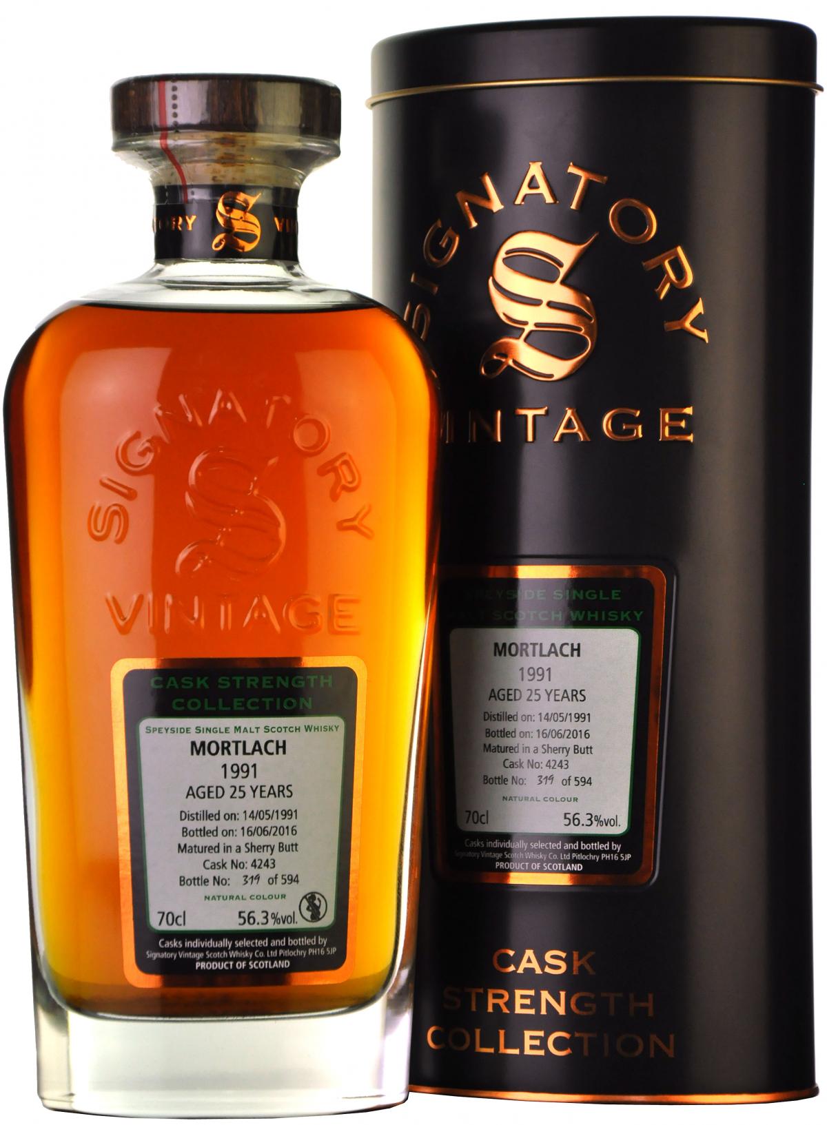 Mortlach 1991-2016 | 25 Year Old Signatory Vintage Cask 4243