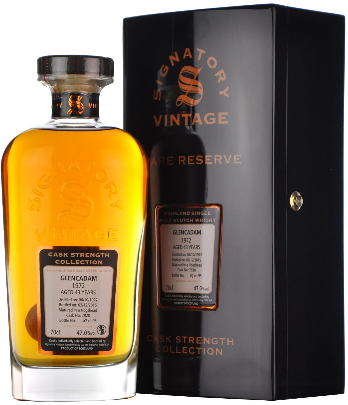 Glencadam 1972-2015 | 43 Year Old | Signatory Vintage