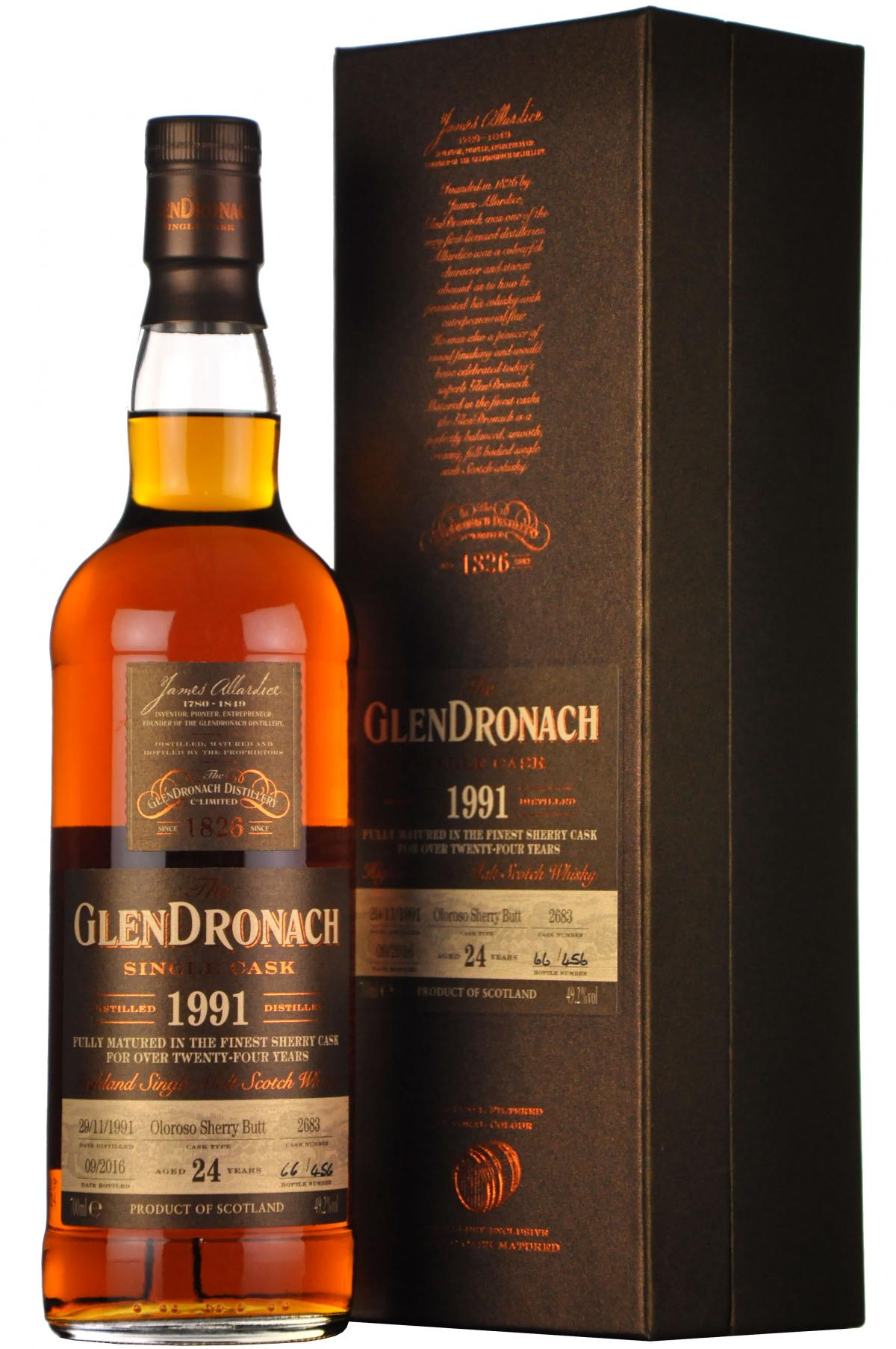 Glendronach 1991-2016 | 24 Year Old | Single Cask 2683 | Batch 14