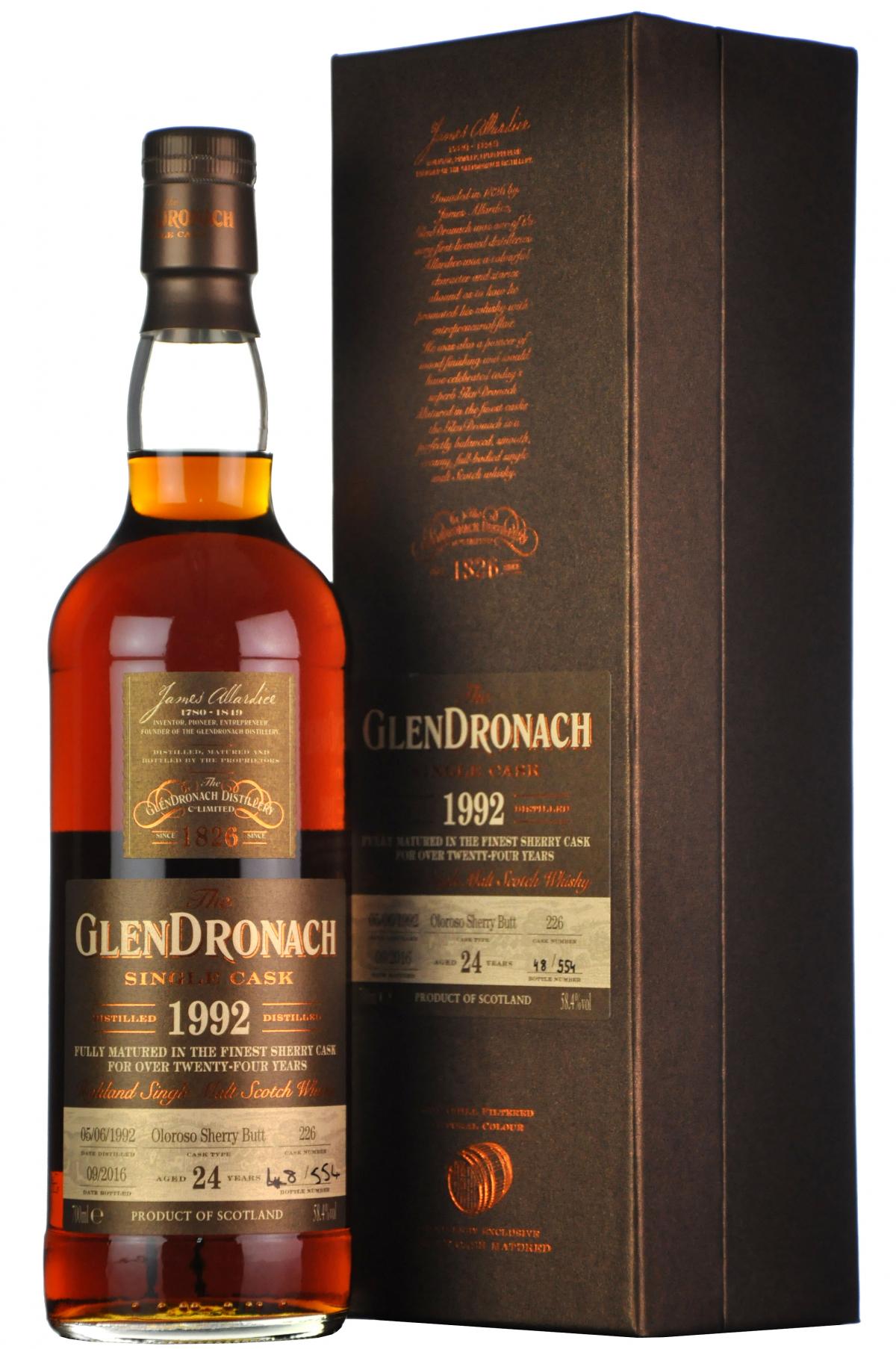 Glendronach 1992-2016 | 24 Year Old | Single Cask 226 | Batch 14