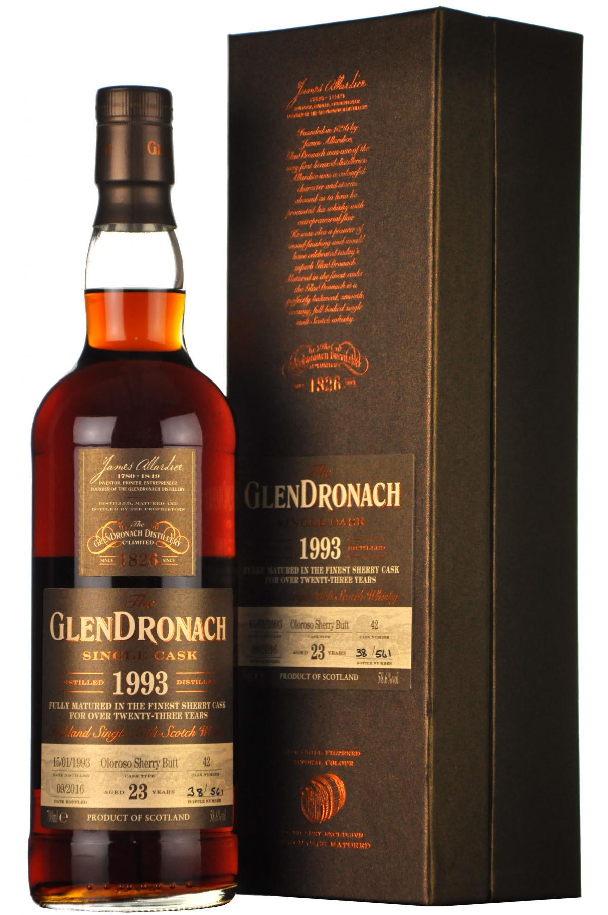 Glendronach 1993-2016 | 23 Year Old | Single Cask 42 | Batch 14