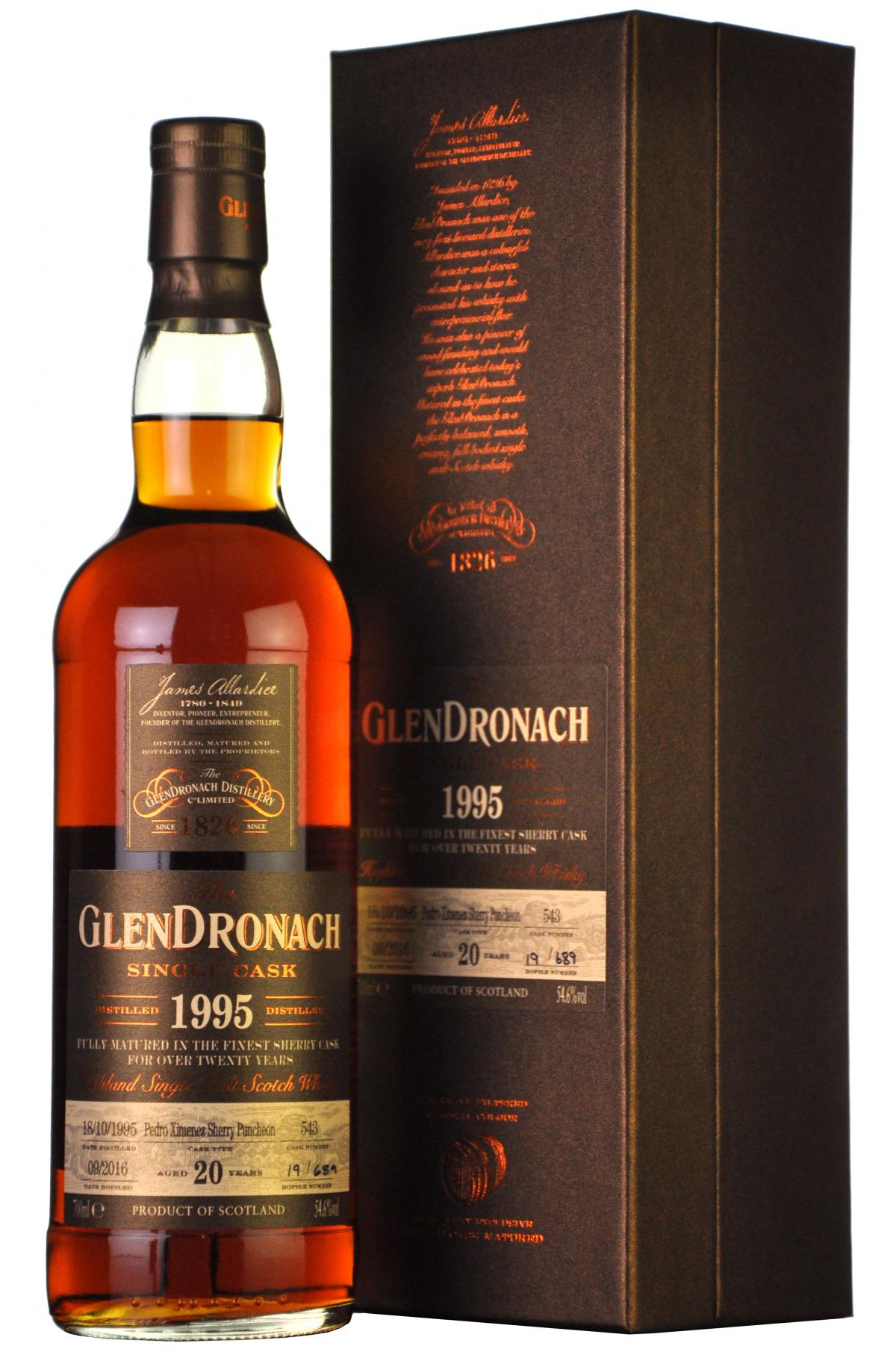 Glendronach 1995-2016 | 20 Year Old | Single Cask 543 | Batch 14