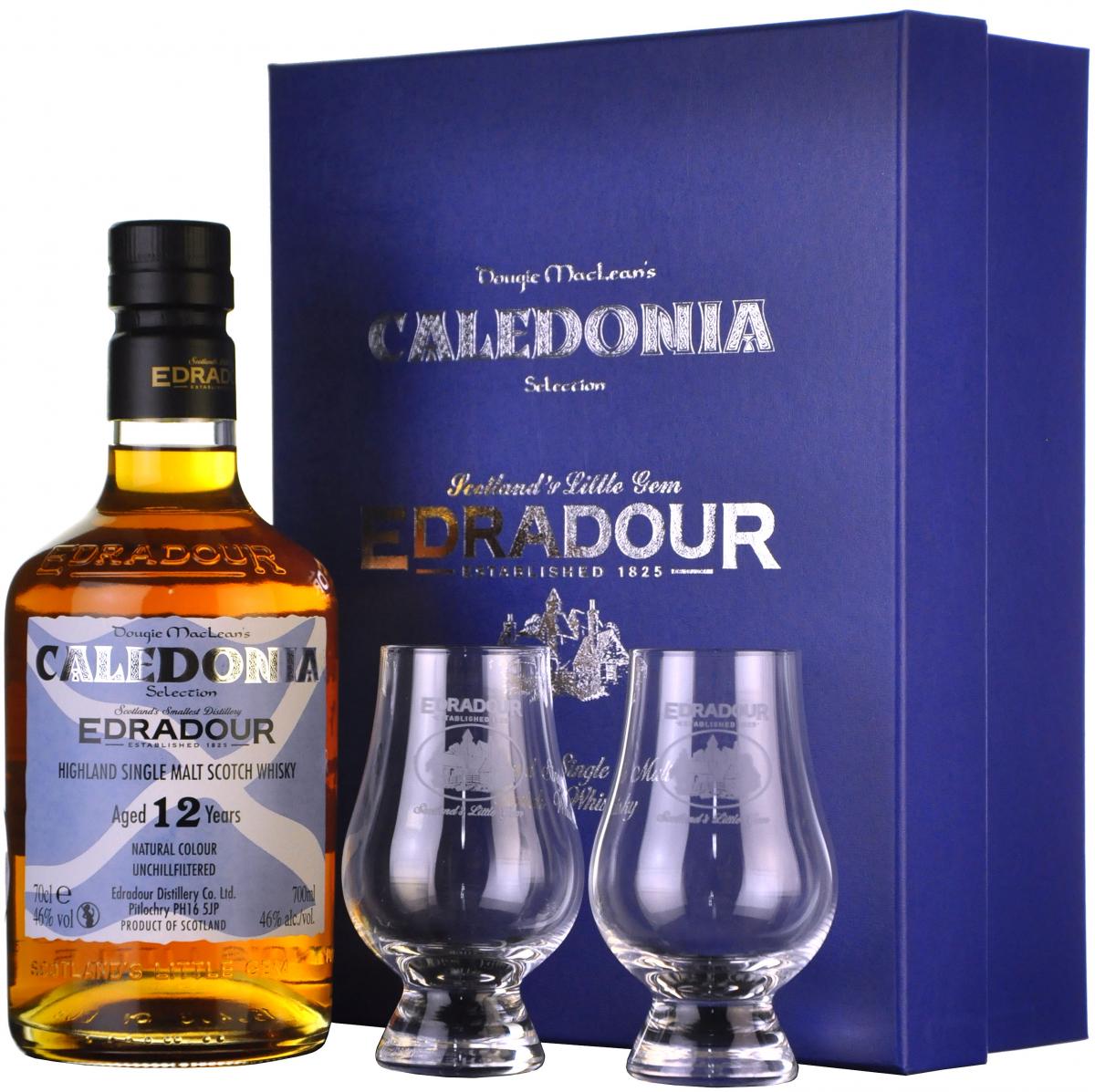 Edradour 12 Year Old Caledonia Glass Pack
