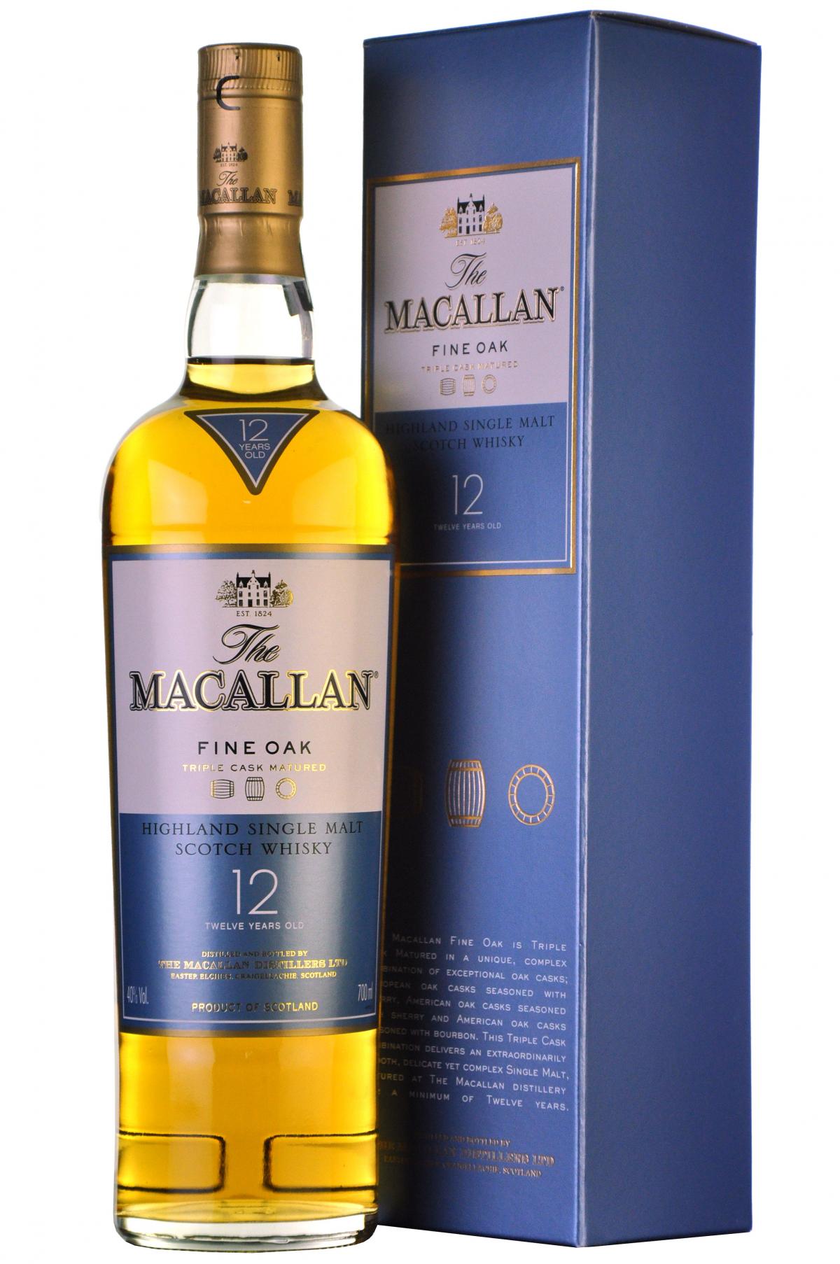 Macallan 12 Year Old Fine Oak