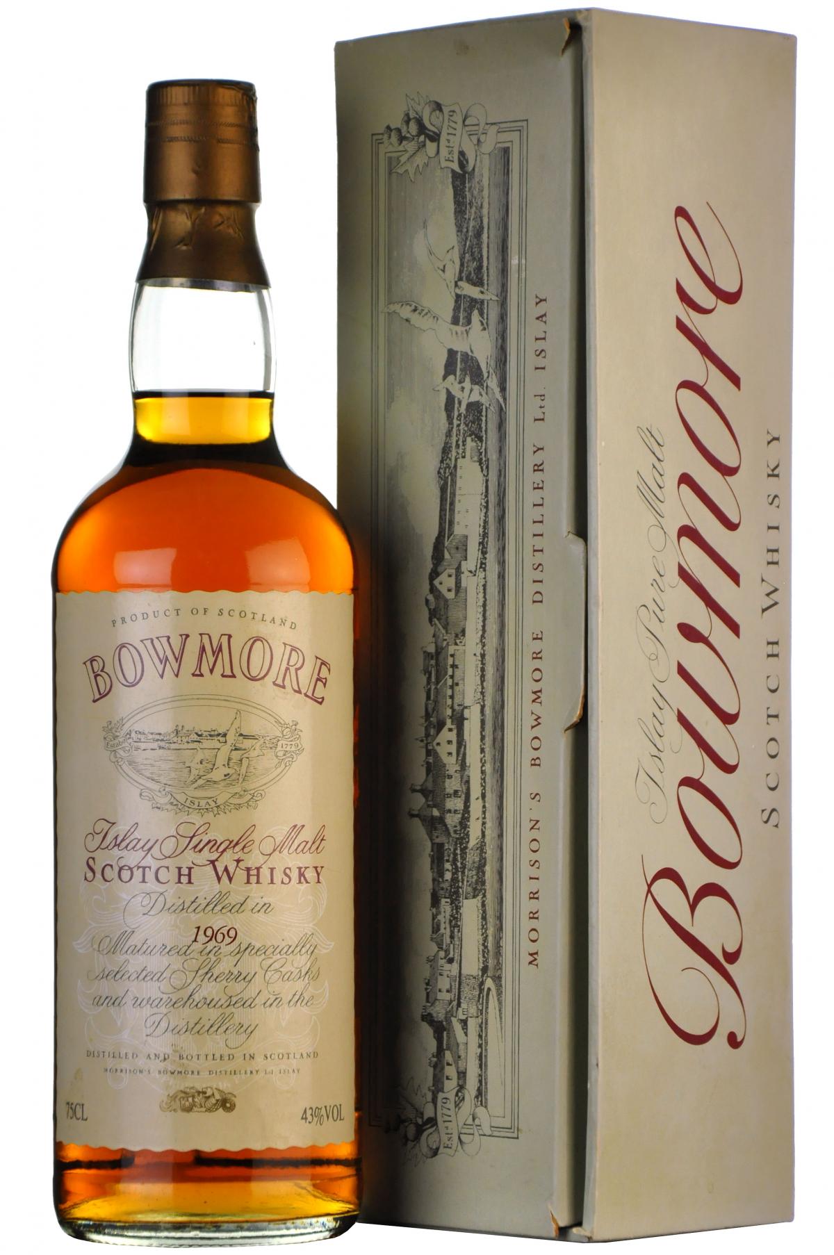 Bowmore 1969 Vintage Label 1980s