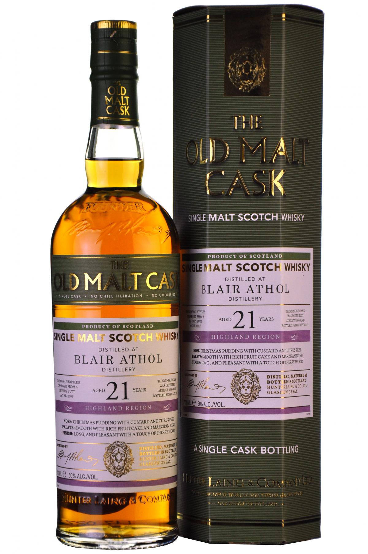 Blair Athol 1995-2017 | 21 Year Old | Old Malt Cask 13303