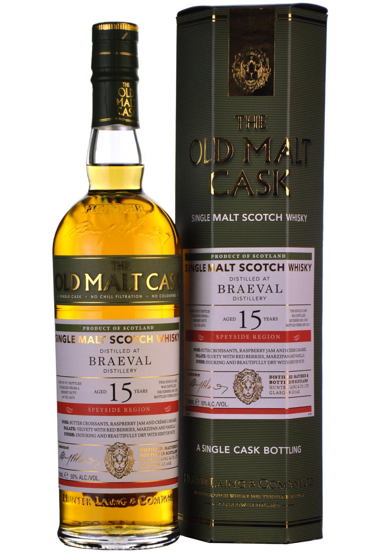 Braeval 2001-2017 | 15 Year Old | Old Malt Cask 1327