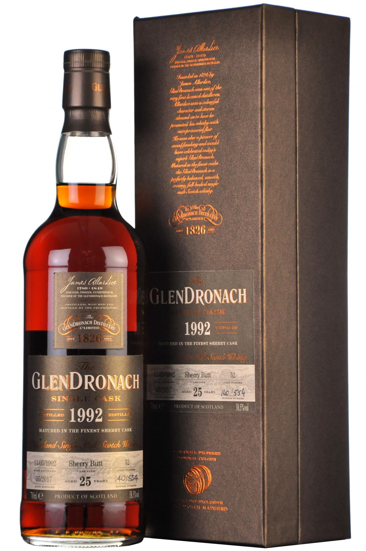 Glendronach 1992-2017 | 25 Year Old | Single Cask 52 | Batch 15