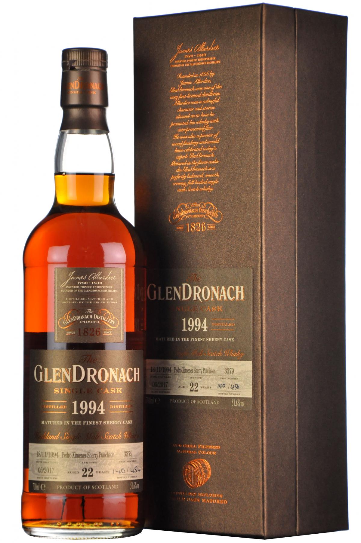 Glendronach 1994-2017 | 22 Year Old | Single Cask 3379 | Batch 15