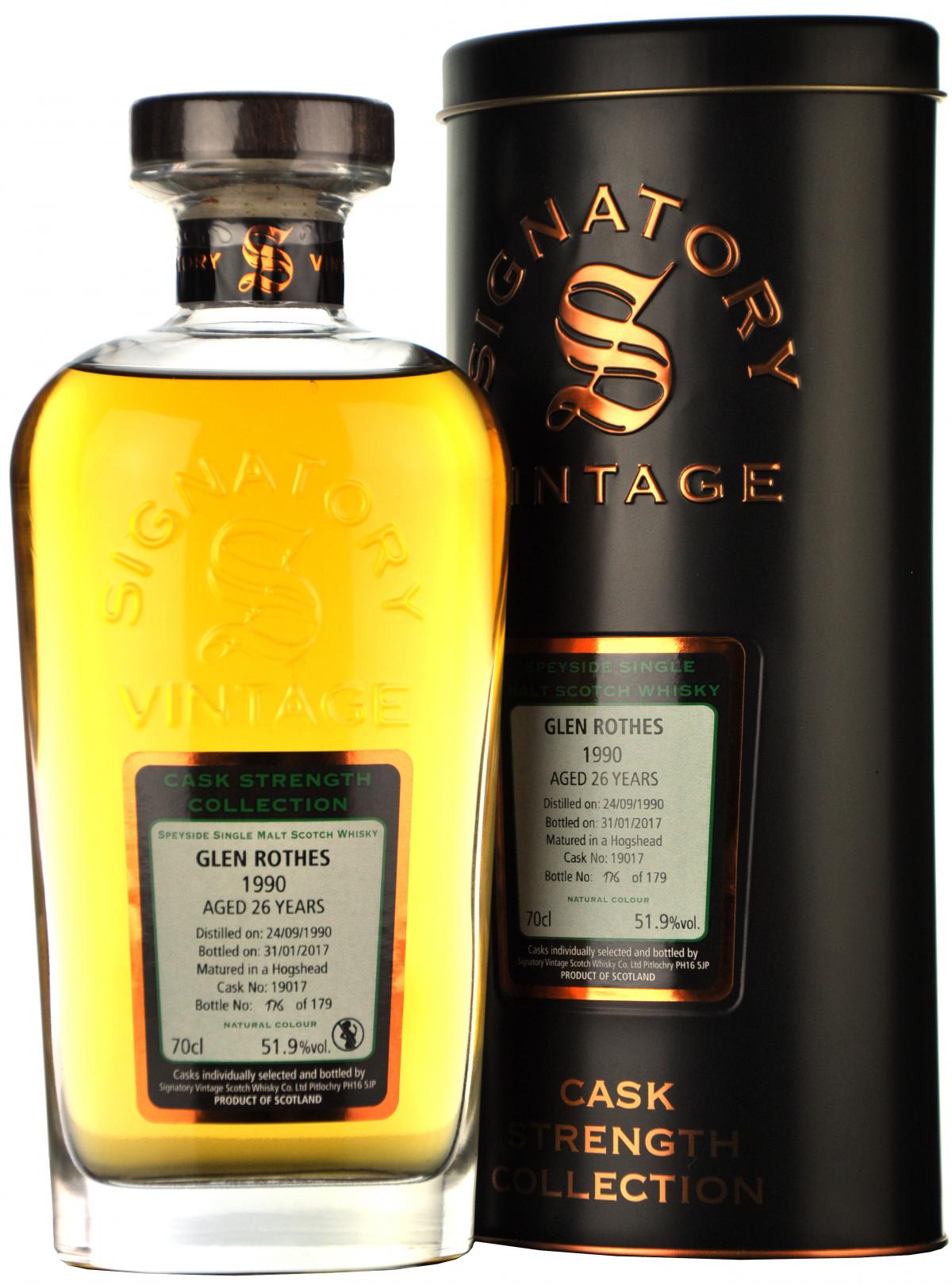 Glenrothes 1990-2017 | 26 Year Old | Signatory Vintage