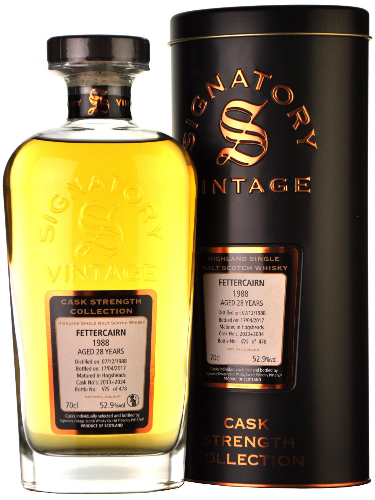 Fettercairn 1988-2017 | 28 Year Old Signatory Vintage Cask 2033+2034