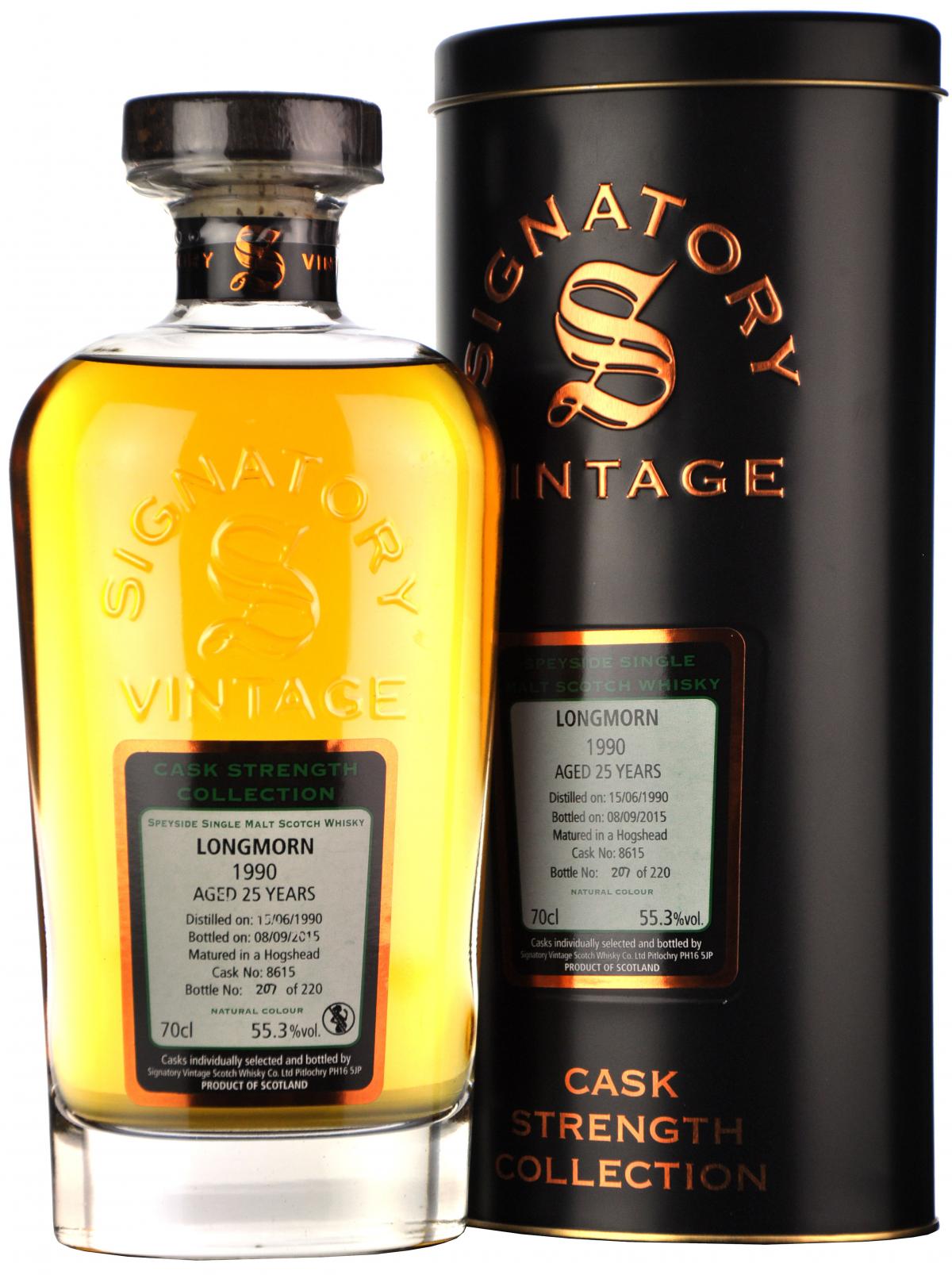 Longmorn 1990-2015 | 25 Year Old | Signatory Vintage