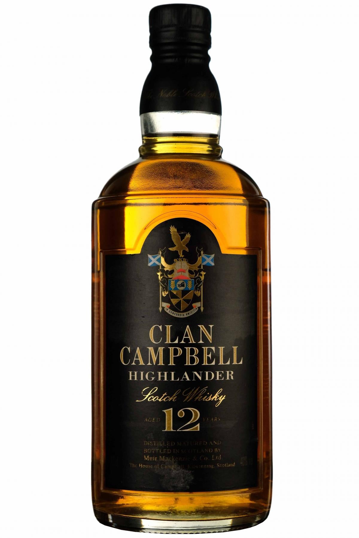 Clan Campbell 12 year old highlander single malt scotch whisky whiskey