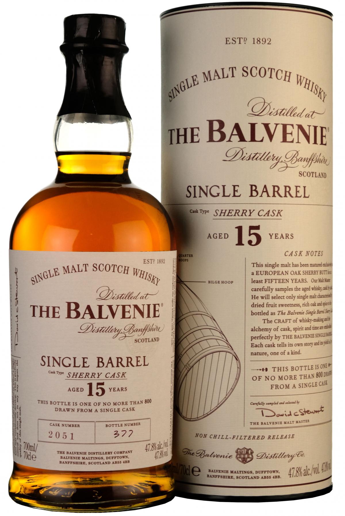 Balvenie 15 Year Old | Single Barrel Sherry Cask