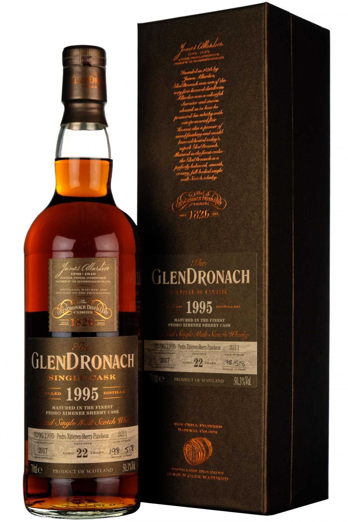 Glendronach 1995-2017 | 22 Year Old | Single Cask 3311 | Batch 16