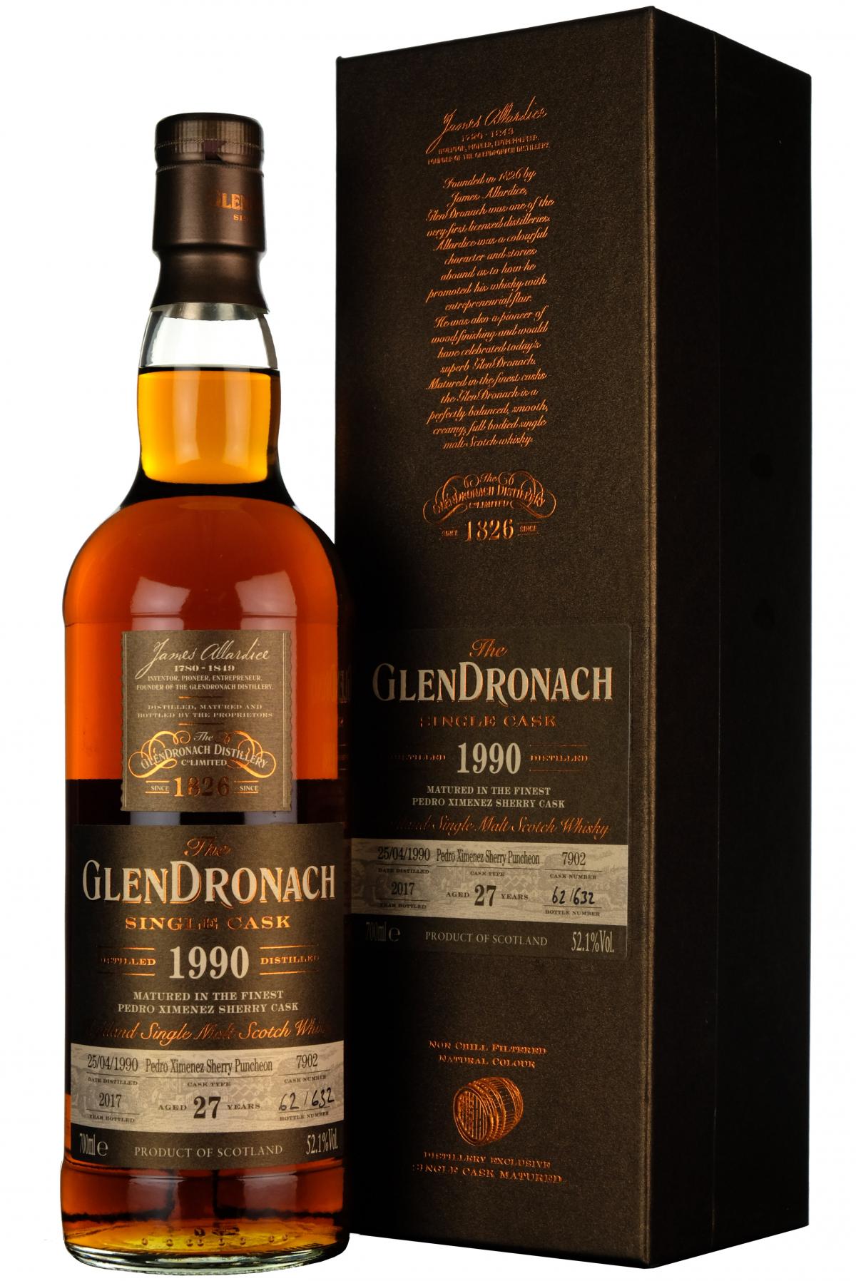 Glendronach 1990-2017 | 27 Year Old | Single Cask 7902 | Batch 16