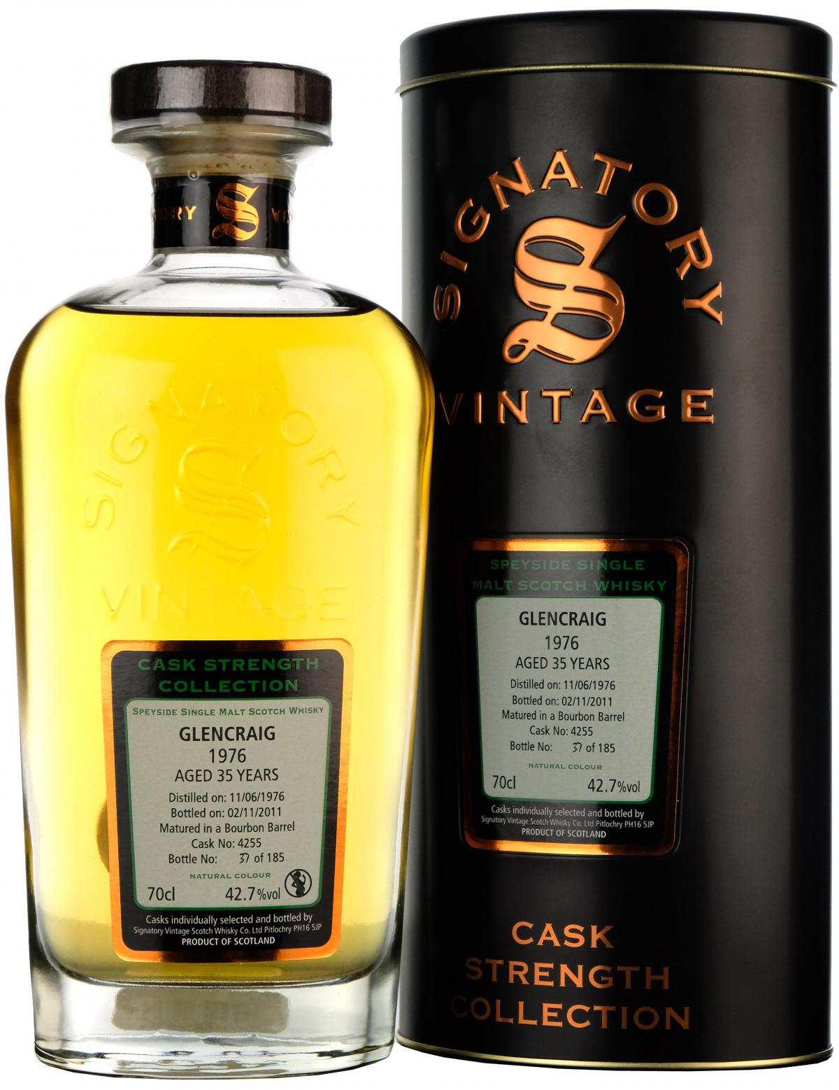 Glencraig 1976 Signatory Vintage Cask 4255 - Whisky-Online Shop
