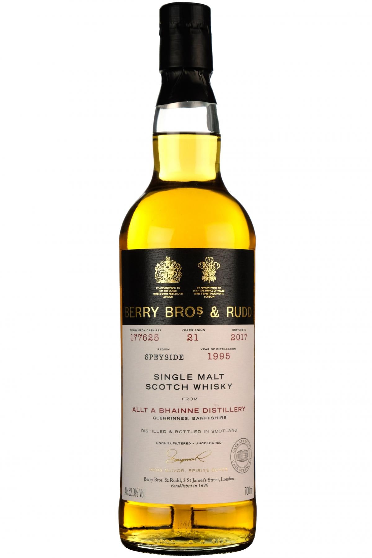 Allt-A-Bhainne 1995-2017 | 21 Year Old | Berry Bros Single Cask 177625