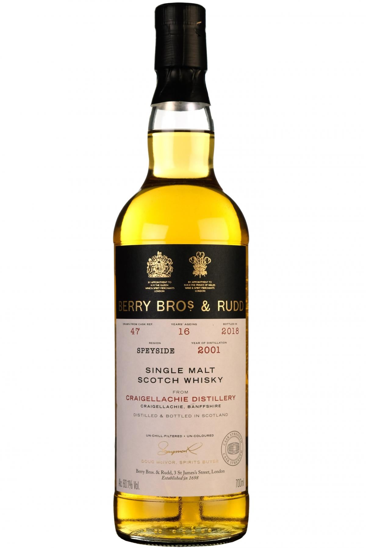 Craigellachie 2001-2018 | 16 Year Old | Berry Bros Single Cask 47