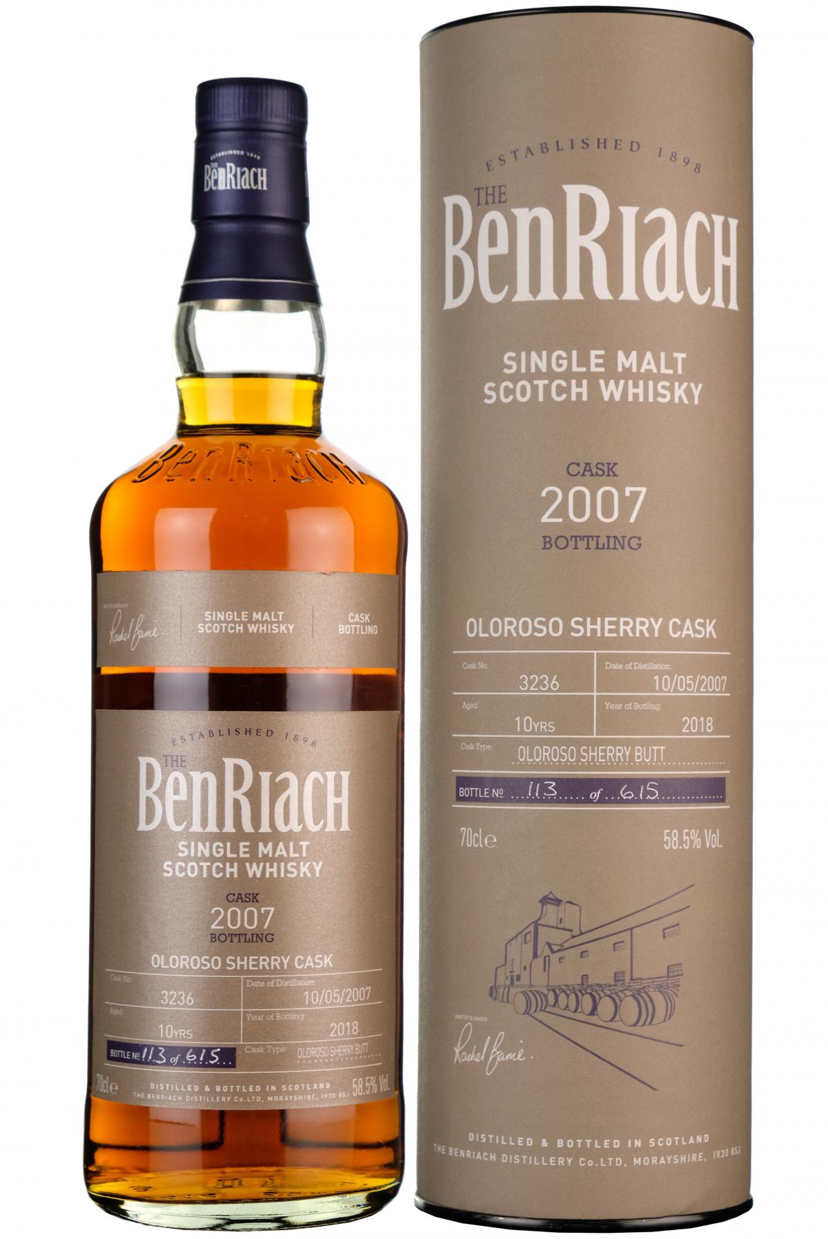 Benriach 2007-2018 | 10 Year Old Single Cask 3236 Batch 15