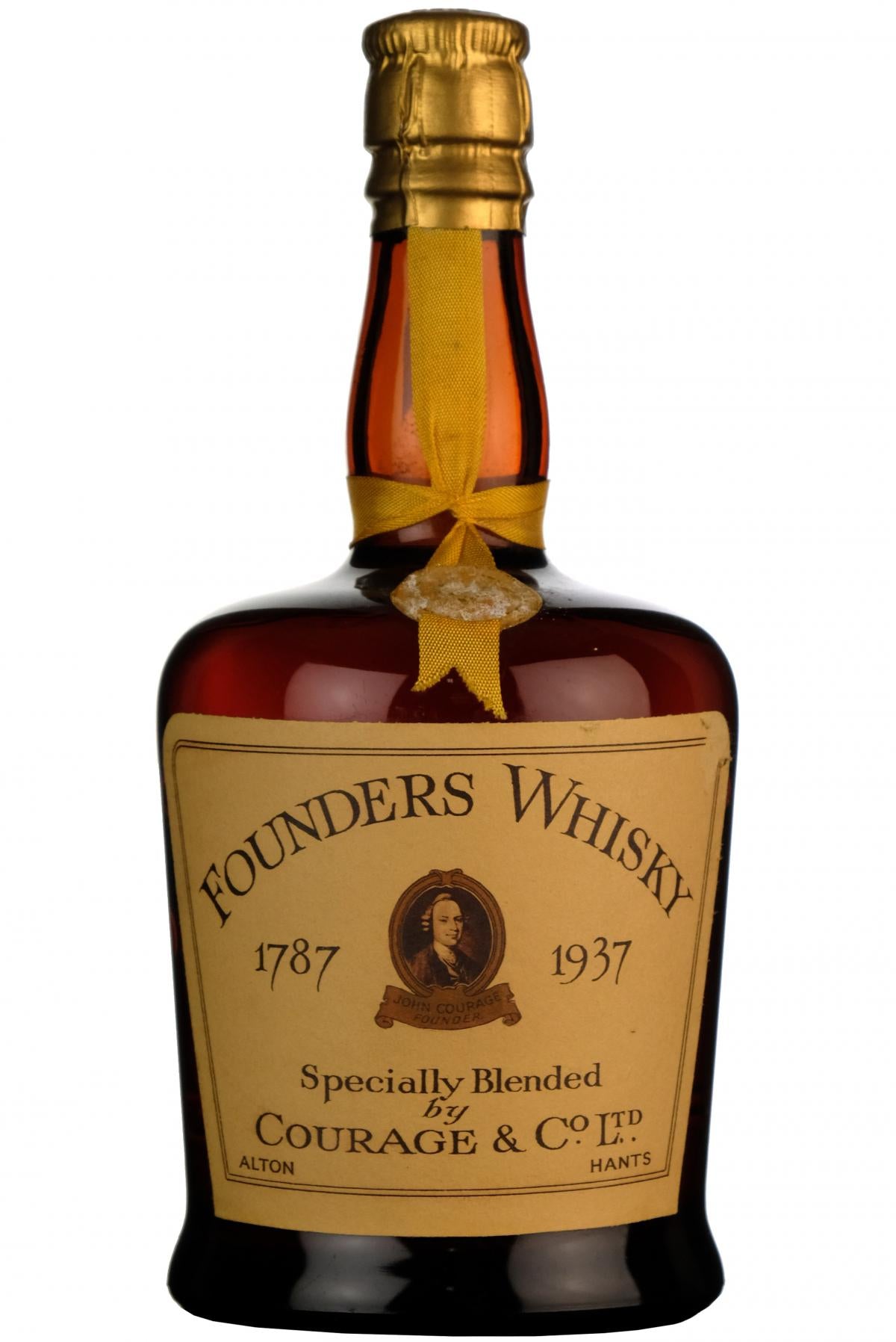 courage, founders, whisky, whiskey, 1937, 150th, anniversary, blended