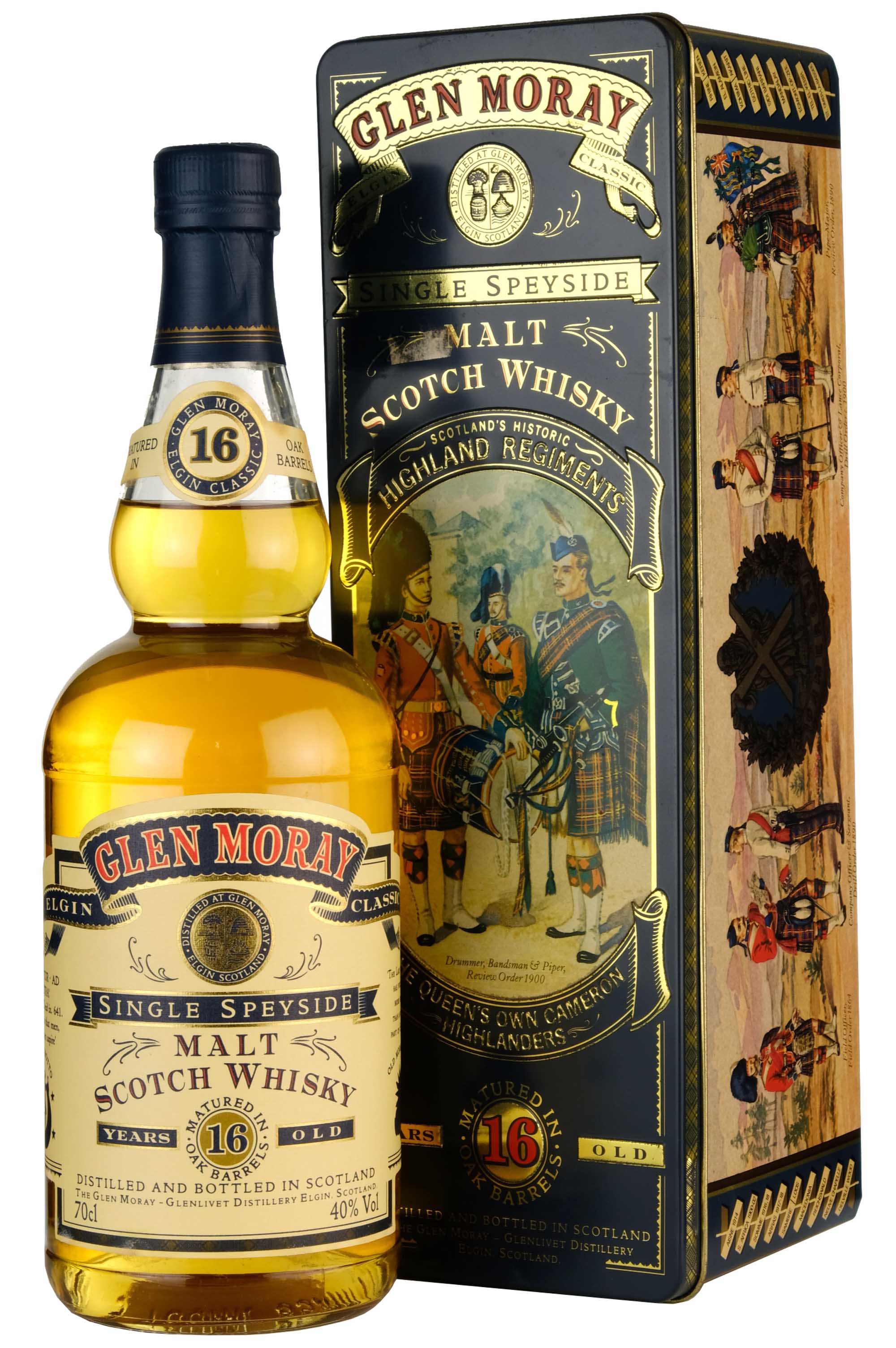 Glen Moray 16 Year Old The Queens Own Cameron Highlanders