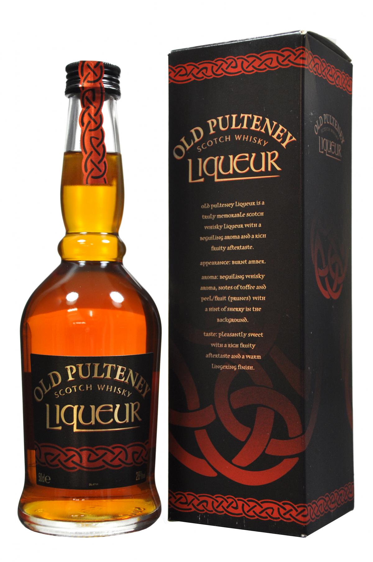 old pulteney scotch whisky liqueur