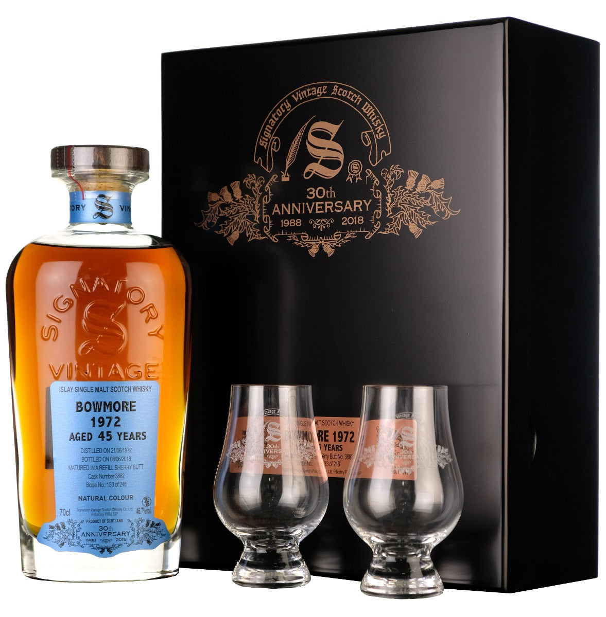 Bowmore 1972-2018 | 45 Year Old Signatory Vintage 30th Anniversary Single Cask 3882