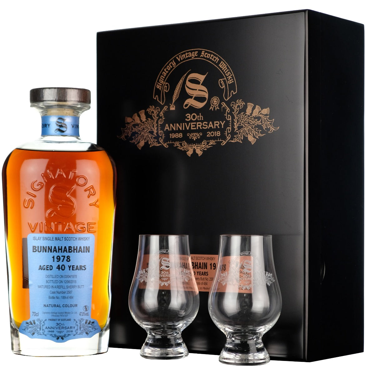 Bunnahabhain 1978-2018 | 40 Year Old Signatory Vintage 30th Anniversary