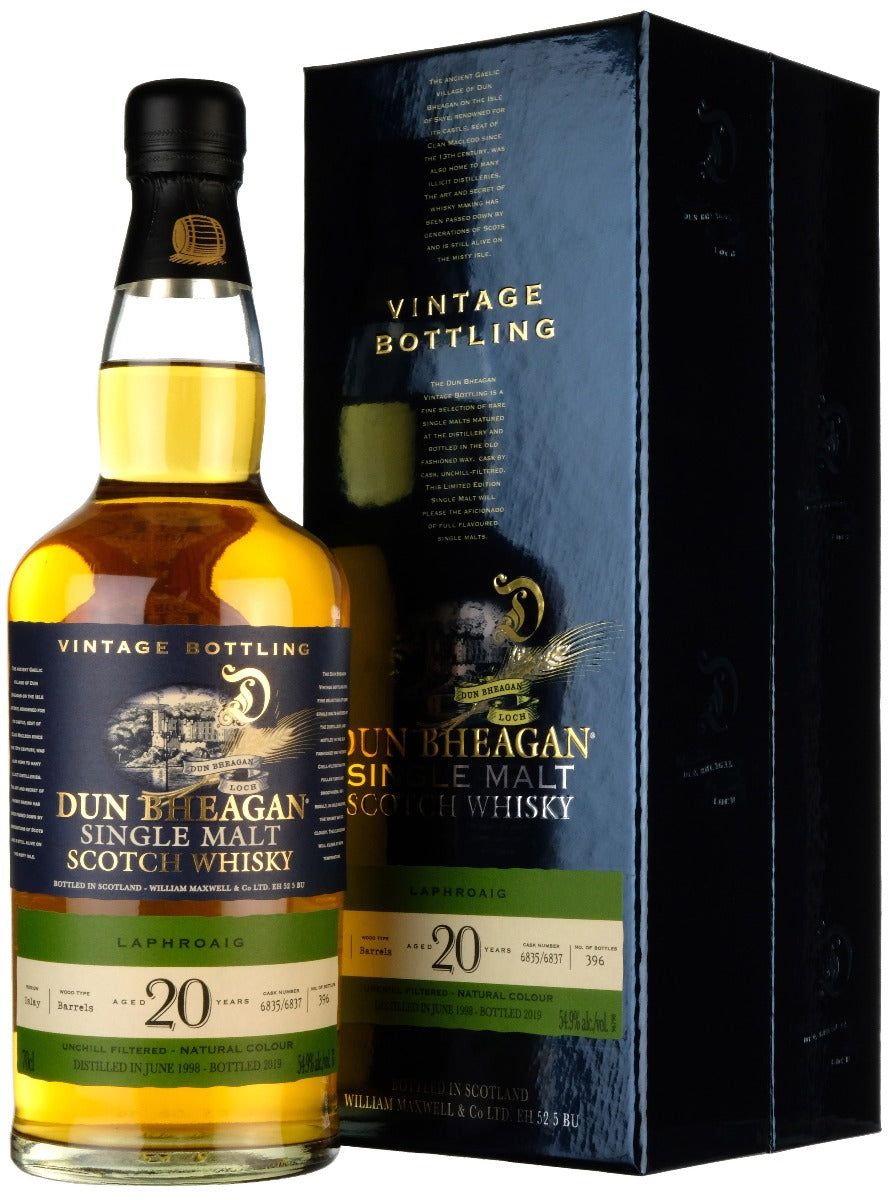 Laphroaig 1998-2019 | 20 Year Old Dun Bheagan #6835 # 6837